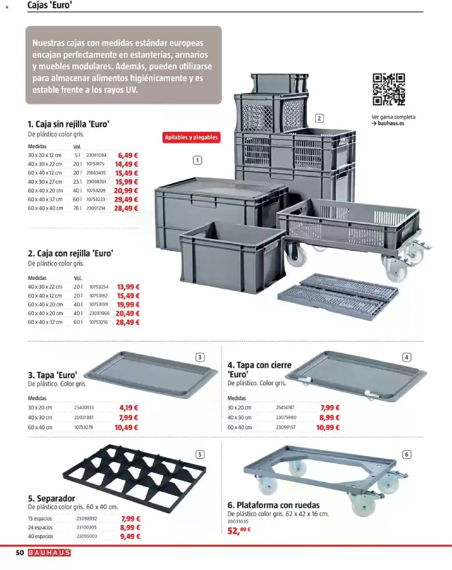 Bauhaus Ordenación │ válido desde el 18/08/2026 | Página: 50 | Productos: Muebles, Alimentos, Caja