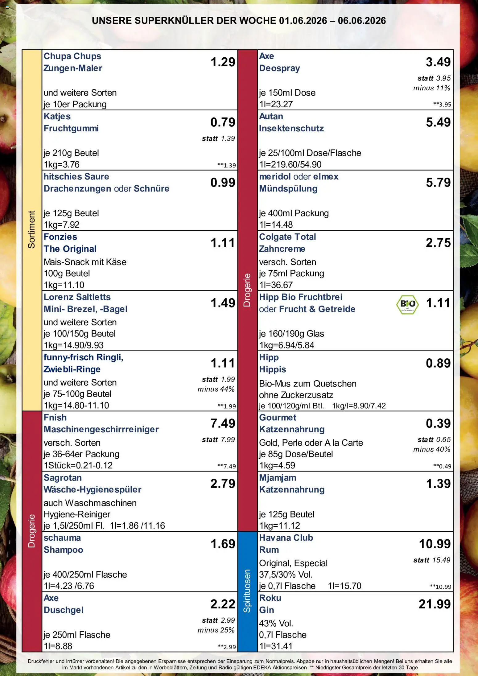 Simmel Bayern – gültig ab 01.06.2026 | Seite: 3 | Produkte: Havana club, Schauma shampoo, Deospray, Getreide