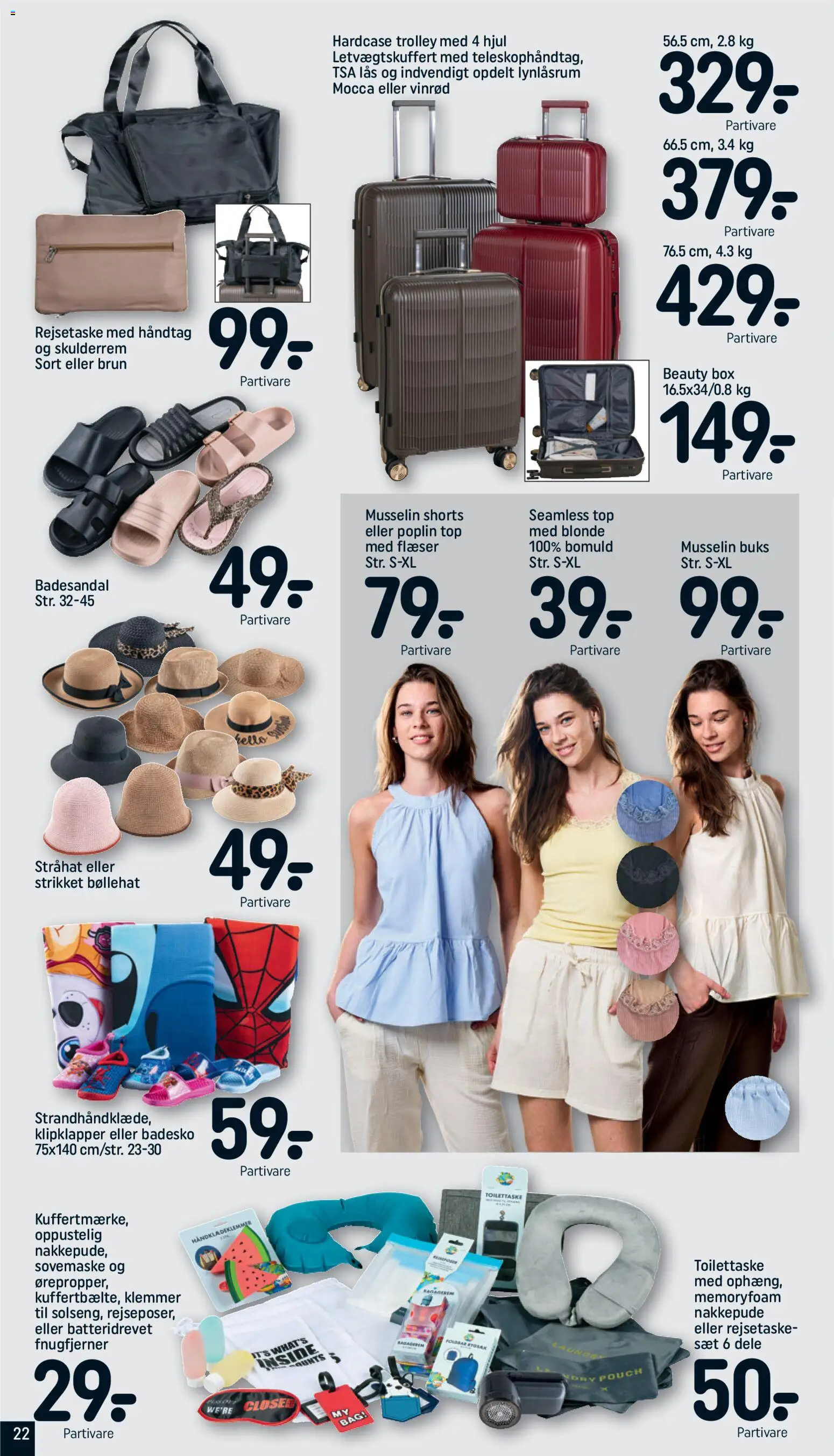 Rema 1000 tilbudsavis – gyldig fra 21.06.2026 | Side: 26 | Produkter: Shorts, Rejsetaske, Hat