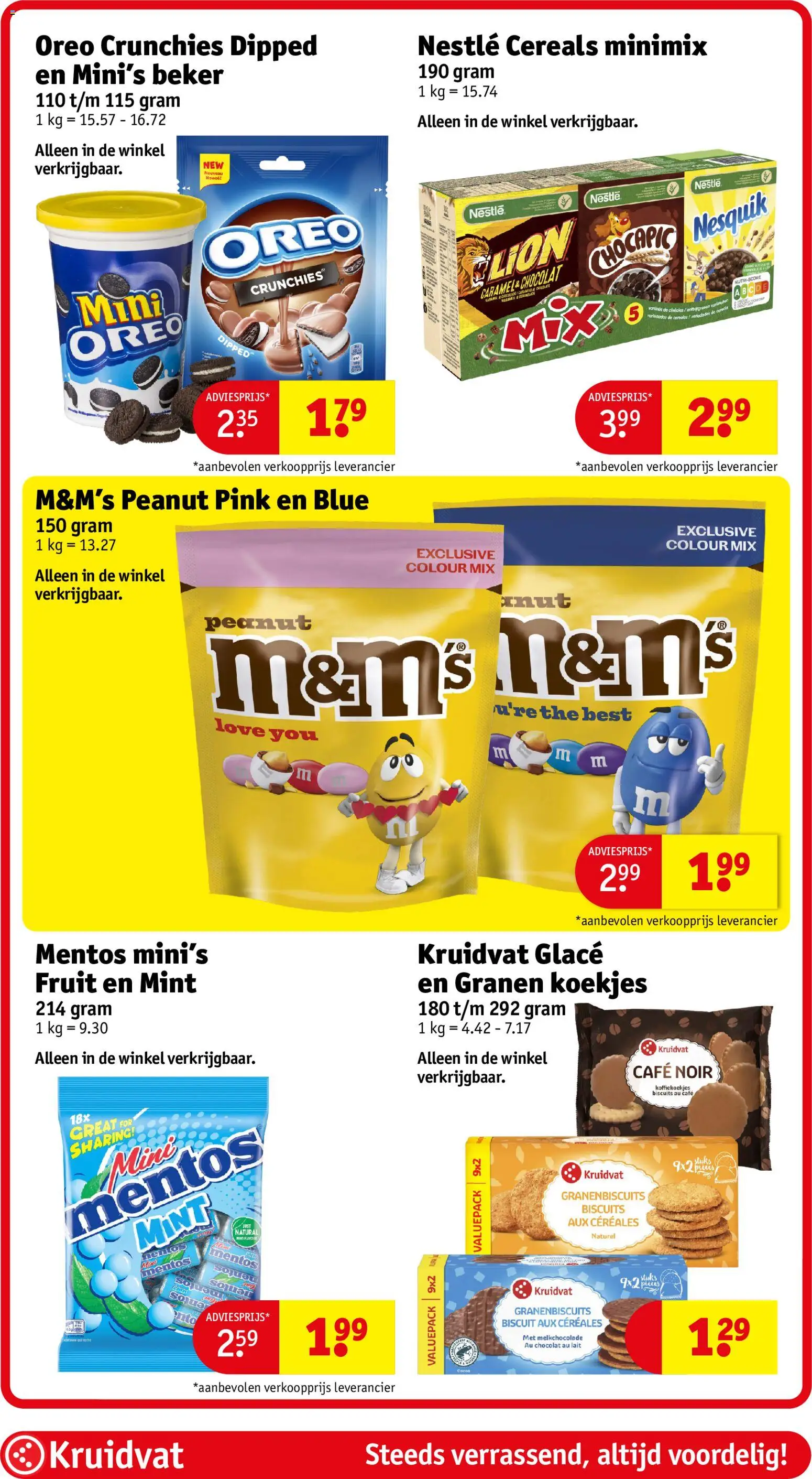 {H1} | Pagina: 50 | Producten: Koekjes, Oreo, Box, Fruit