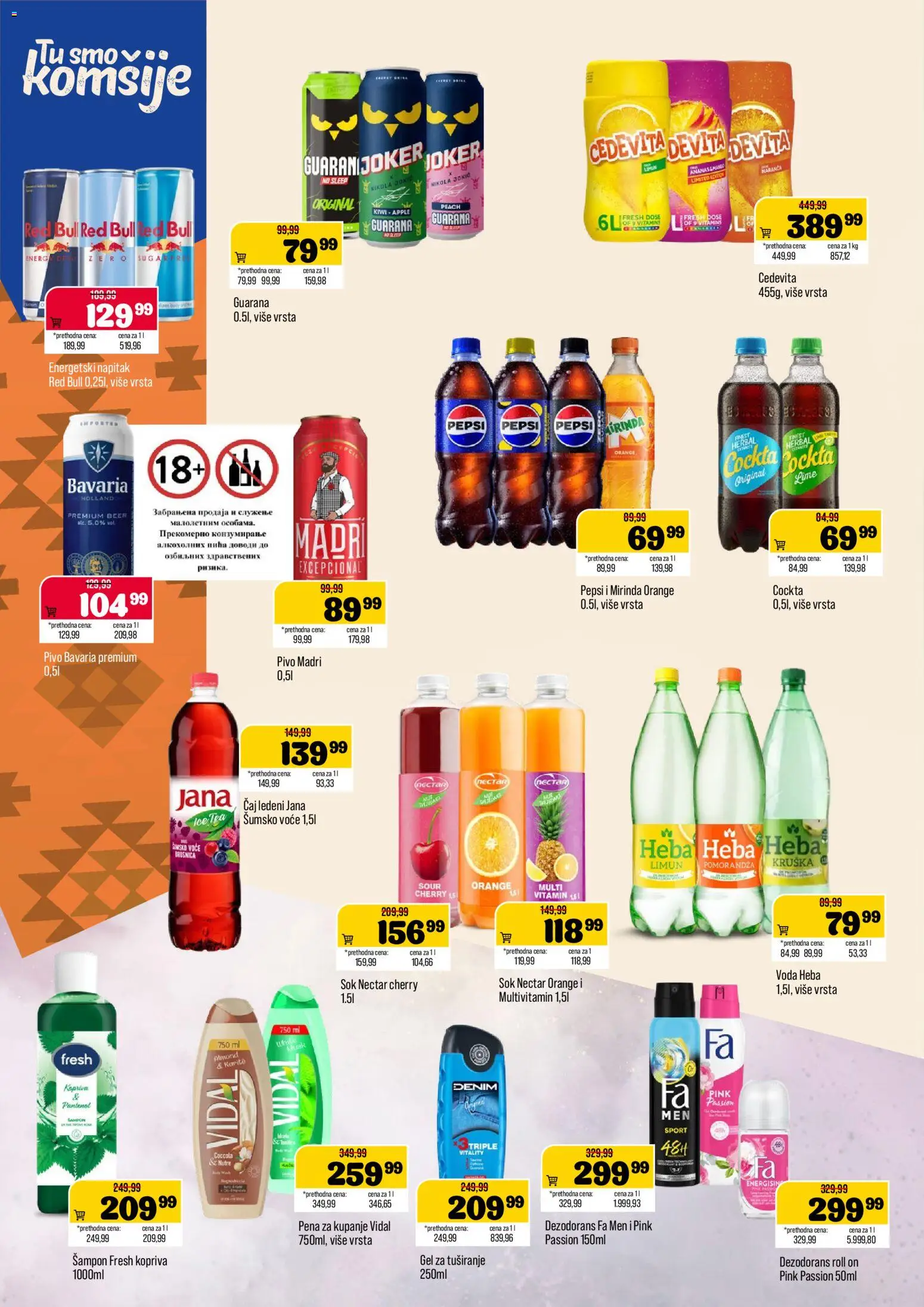 Podunavlje katalog - važi od 09.09.2026 | Strana: 10 | Proizvode: Voće, Šumsko voće, Pivo, Gel za tuširanje