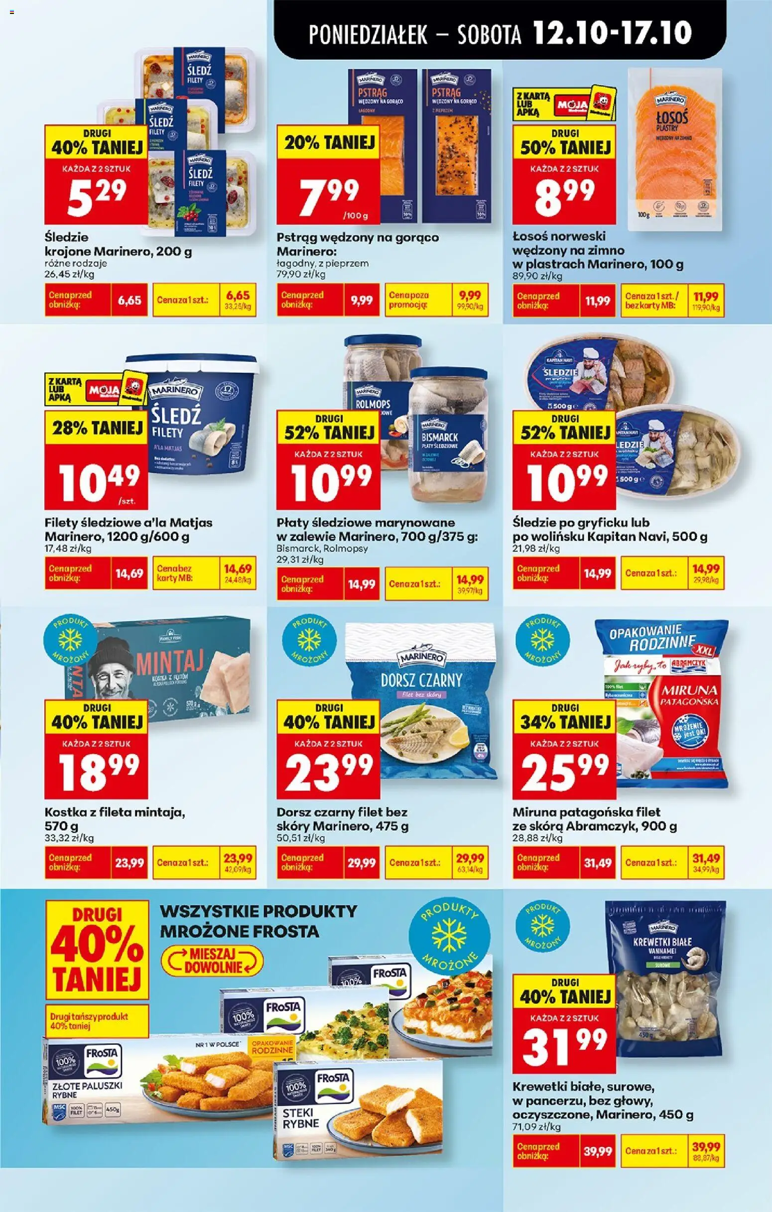 Biedronka Polsko leták - Codziennie niskie ceny od 12.10.2026 | Strana: 49 | Produkty: Losos, Filet, Karty