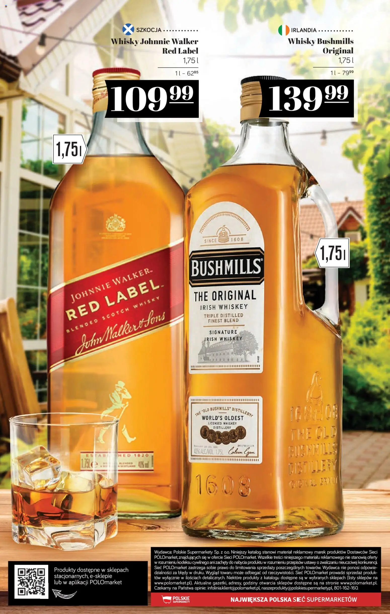 POLOmarket katalog - Alkoholi od 21.05.2026 | Strona: 22 | Produkty: Whisky Bushmills, Red label, Whisky
