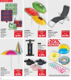 CRIVIT Sklopiva ležaljka, od čelika i tekstila dimenzije cca. 190x59,5x96 cm - Pregled kataloga iz trgovine Kaufland, vrijedi od 17.06.2026 | Stranica: 36