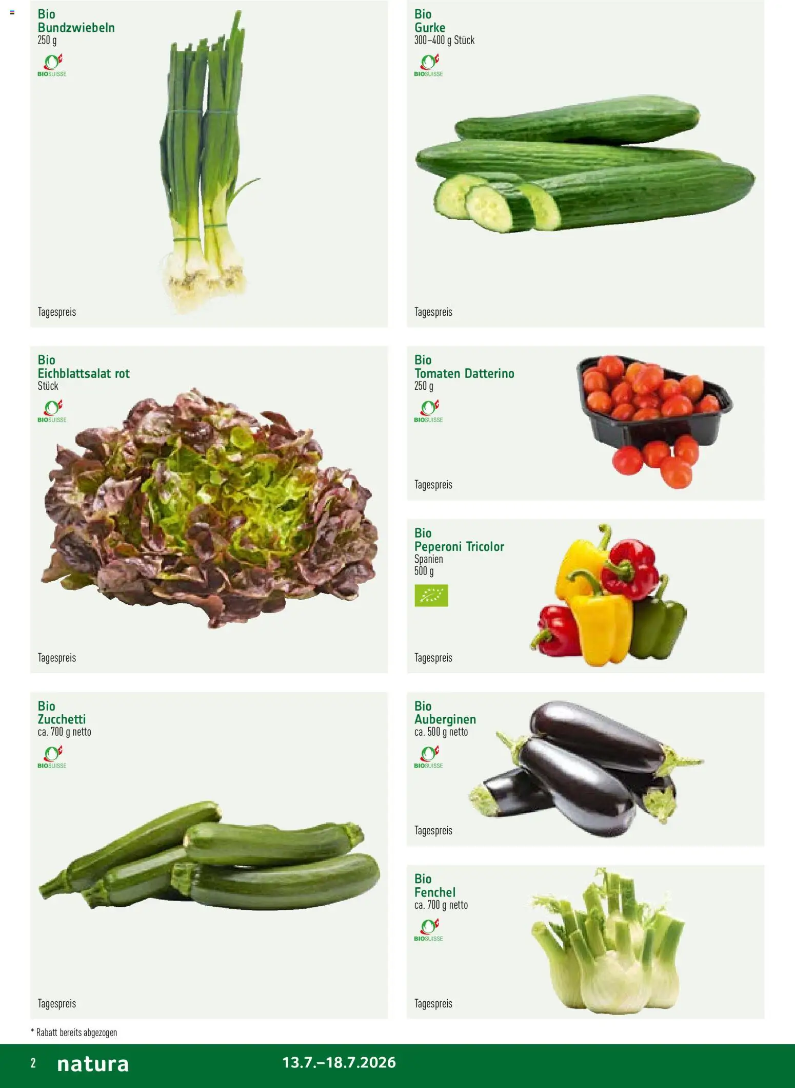 Prodega aktionen Natura – gültig ab 13.07.2026 | Seite: 2 | Produkte: Tomaten