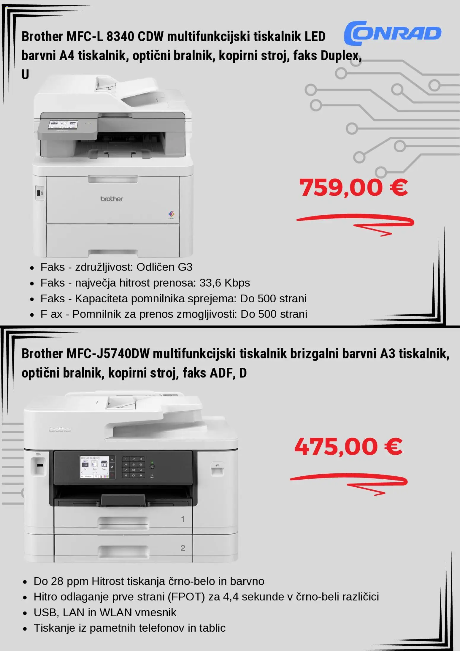 Novi Conrad katalog ponudbe – veljaven od 13.07.2026 | Stran: 2 | Izdelki: Tiskalnik