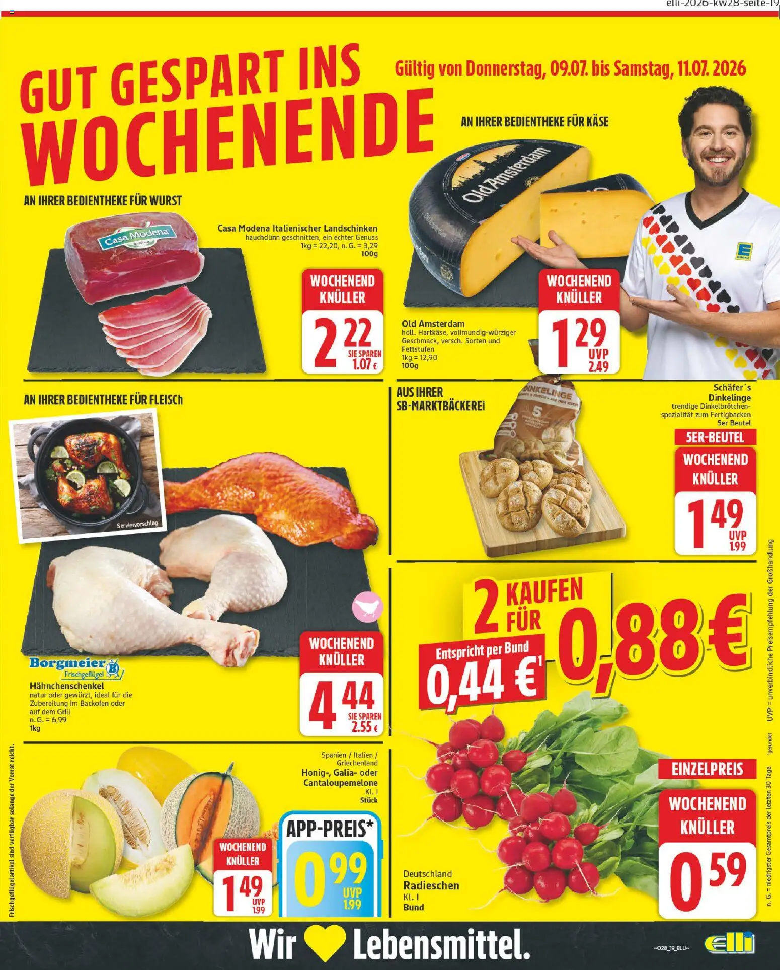 Elli Markt Prospekt – gültig ab 06.07.2026 | Seite: 19 | Produkte: Grill, Wurst, Backofen, Fleisch