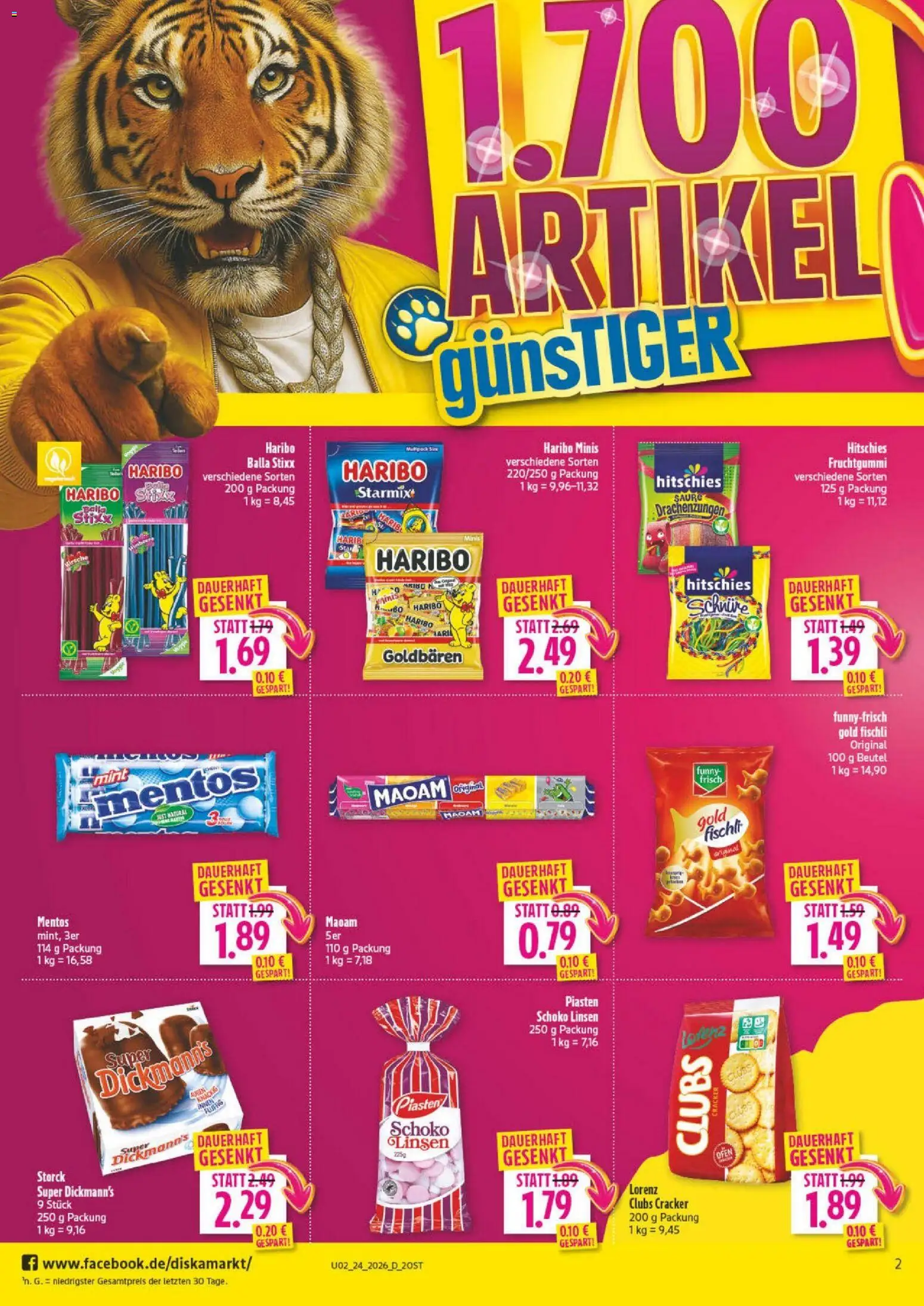 Diska Prospekt – gültig ab 08.06.2026 | Seite: 2 | Produkte: Ofen, Haribo