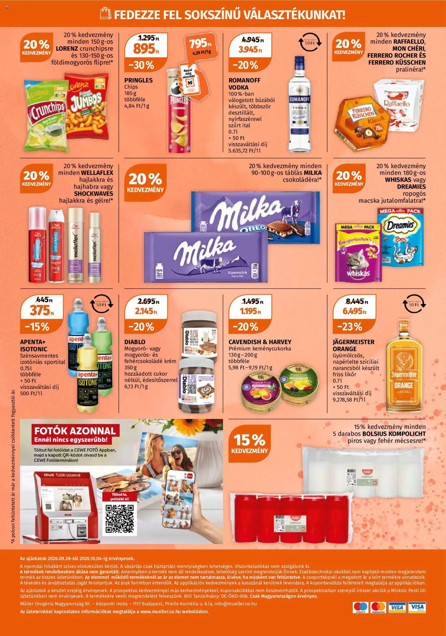 Müller akciós ujság - amely érvényes a következő dátumtól: 2026.09.28. | Oldal: 12 | Termékek: Raffaello, Mogyoró, Vodka, Cukor