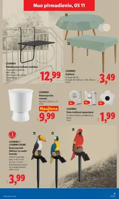 LIDL leidinys galioja nuo 11.05.2026 | Puslapis: 7 | Prekių: Staltiesė, Baterija, Vazonas, Stalviršis