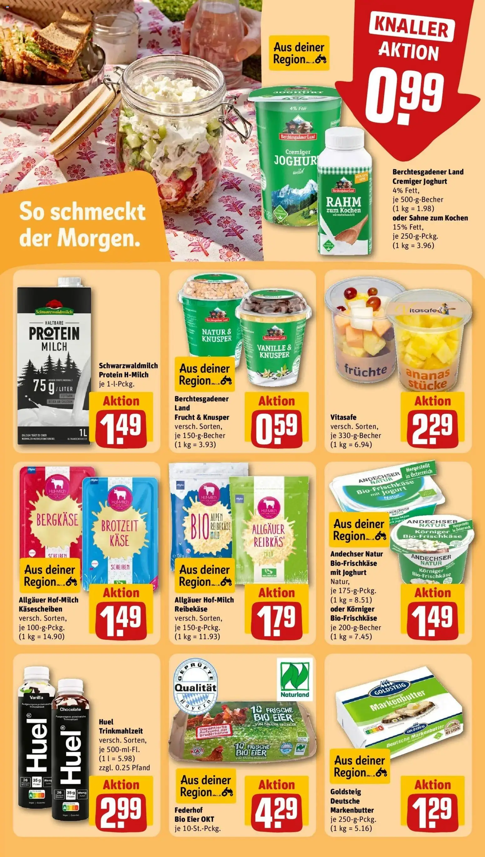 REWE Prospekt ab 04.05.2026 zum Blättern » Angebote | Seite: 22 | Produkte: Butter, Joghurt, Ananas, Sahne