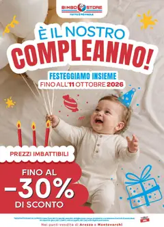 Anteprima del volantino Bimbo store volantino Arezzo, Montevarchi, Foligno valido a partire dal 01/10/2026