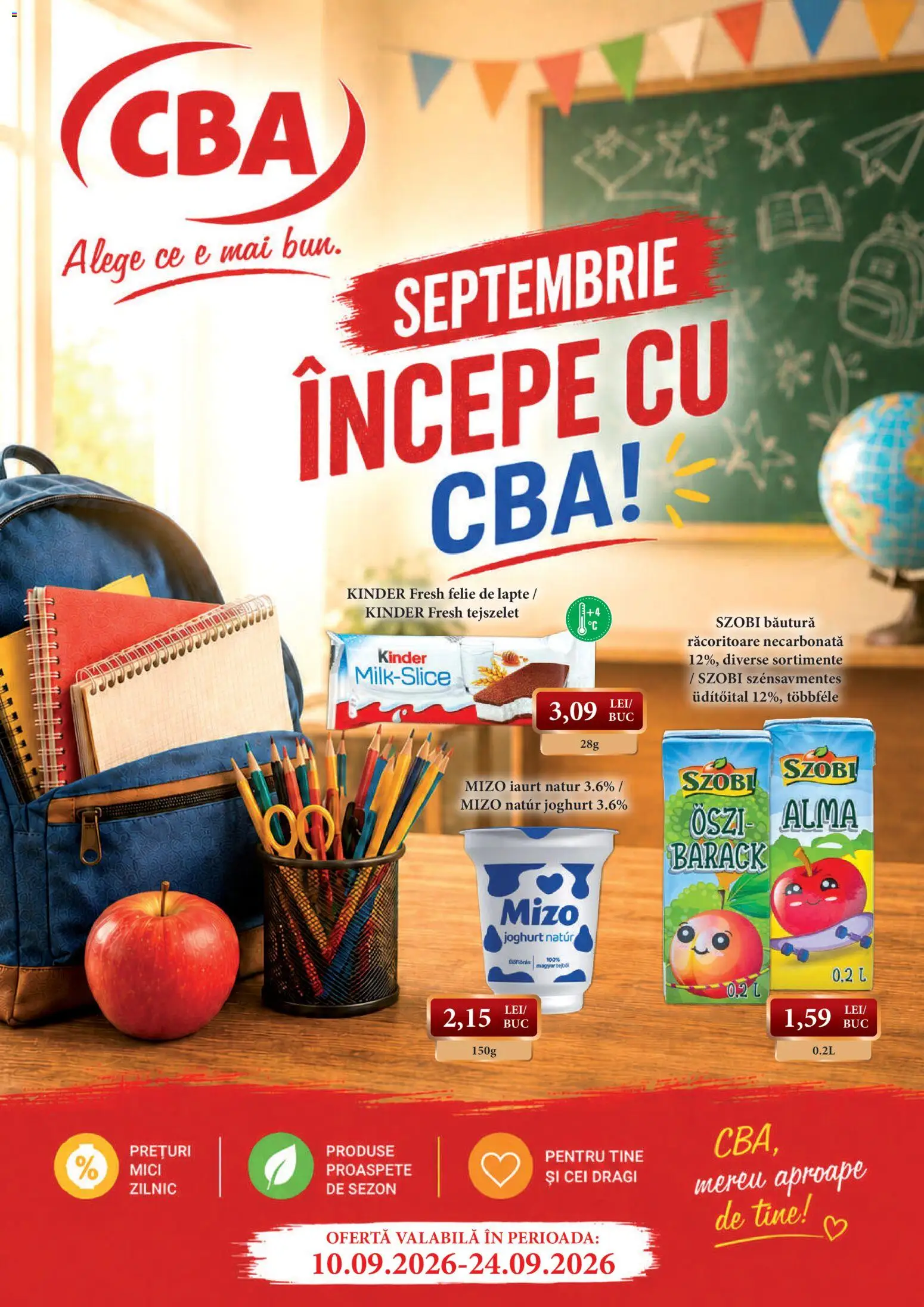 Noul catalog CBA – valabil de la 10.09.2026 | Pagină: 1 | Produse: Mici, Lapte, Iaurt