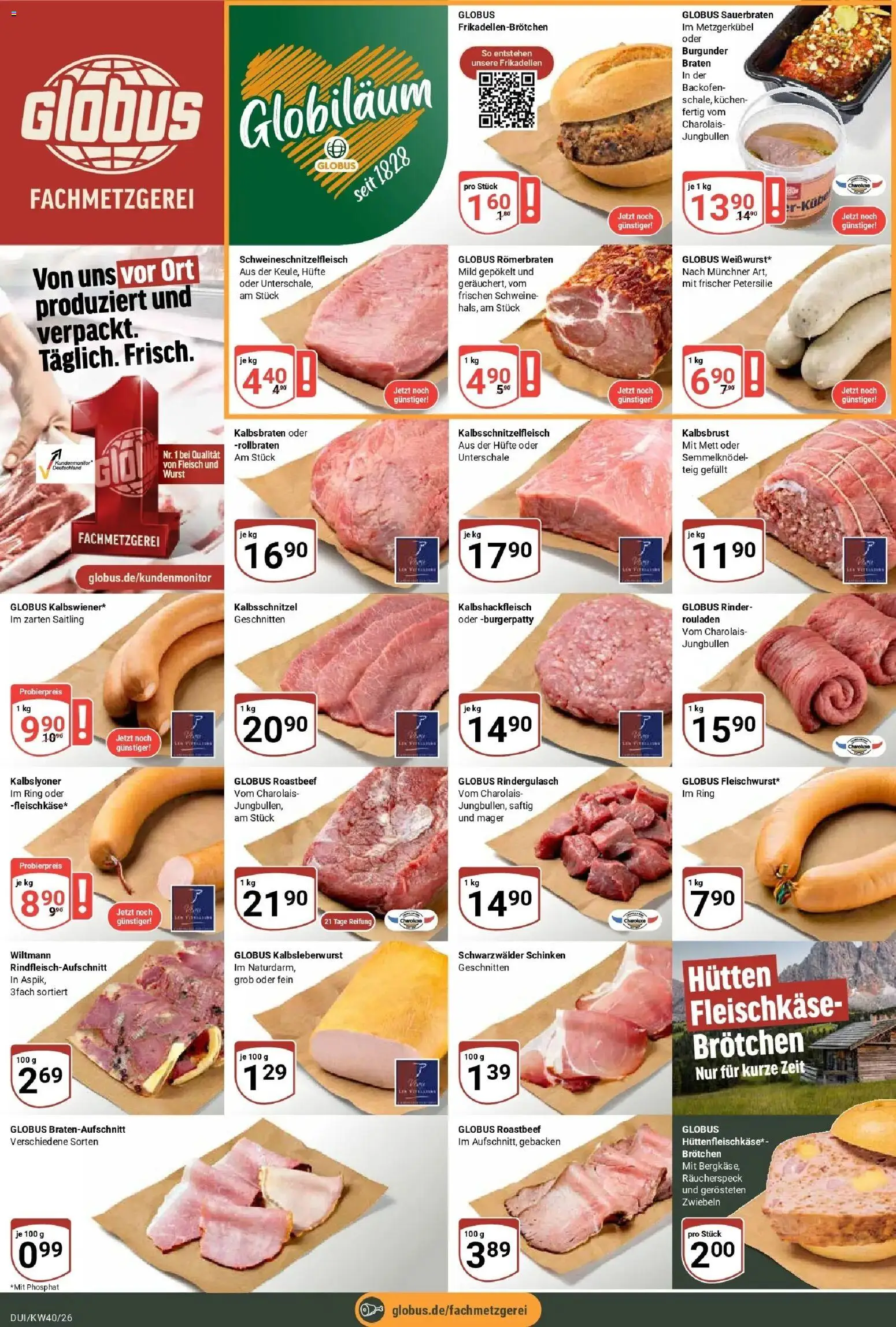 Globus Prospekt Duisburg (ab 28.09.2026) » Angebote online | Seite: 8 | Produkte: Roastbeef, Wurst, Petersilie, Schinken