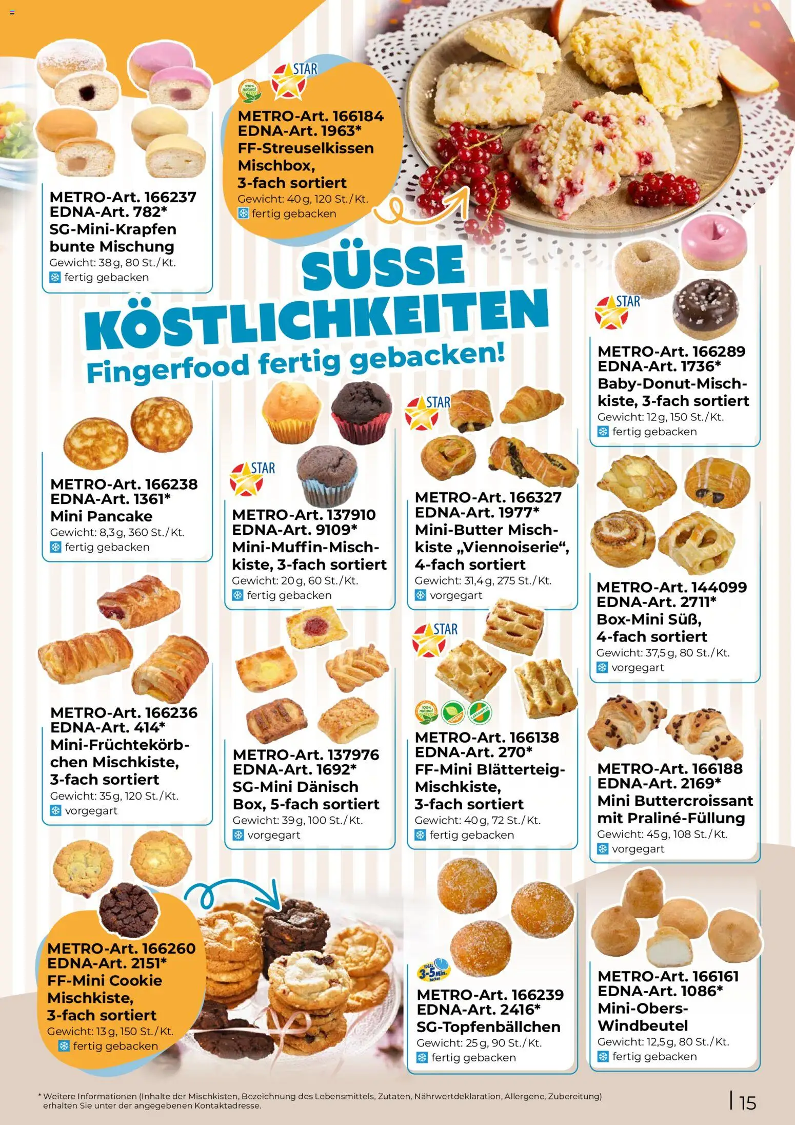 Metro EDNA Katalog 2026 gültig ab 19.02.2026 | Seite: 15 | Produkte: Gewicht