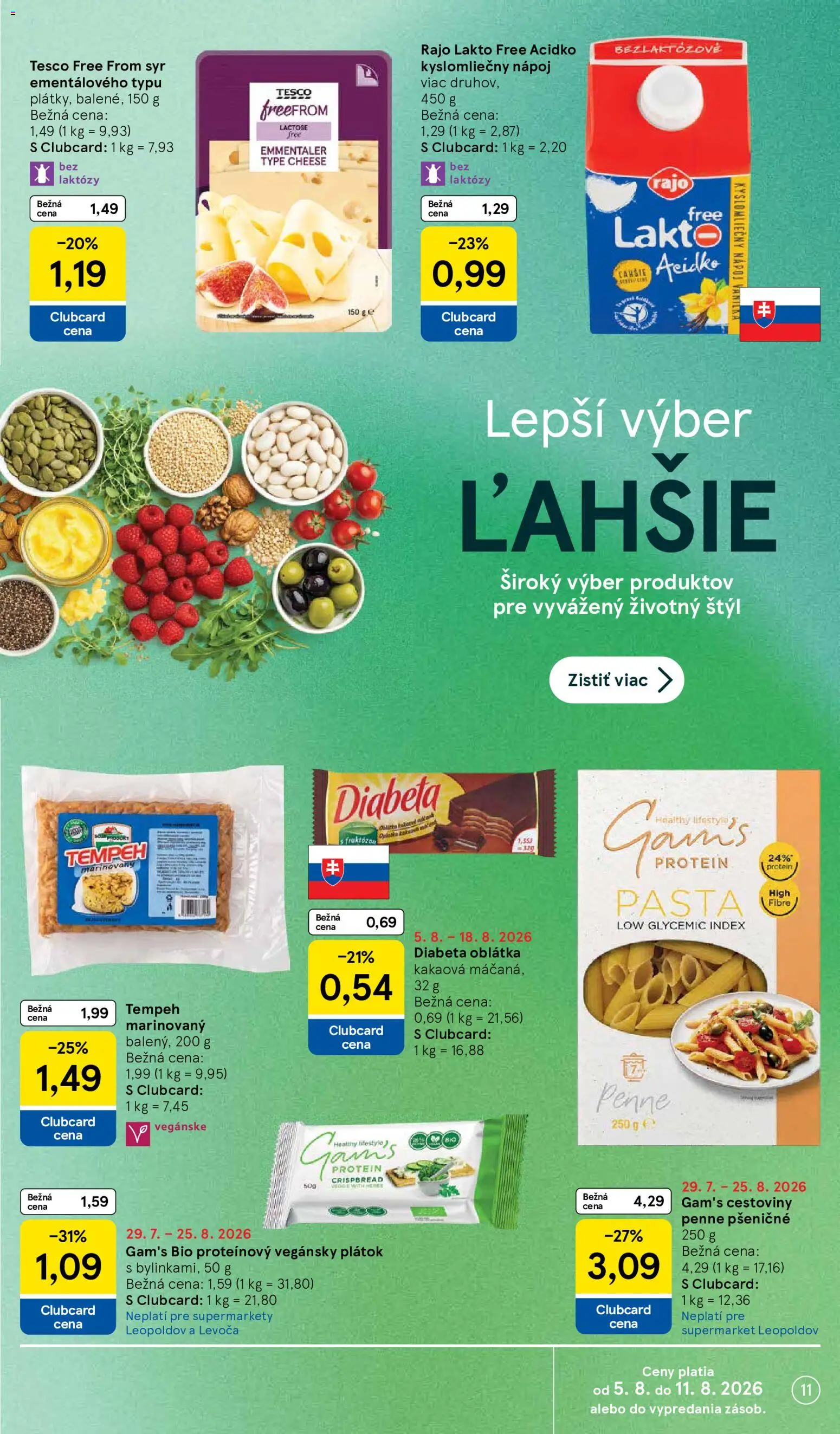 Nové Tesco akcie – leták je platný od 05.08.2026 | Strana: 11