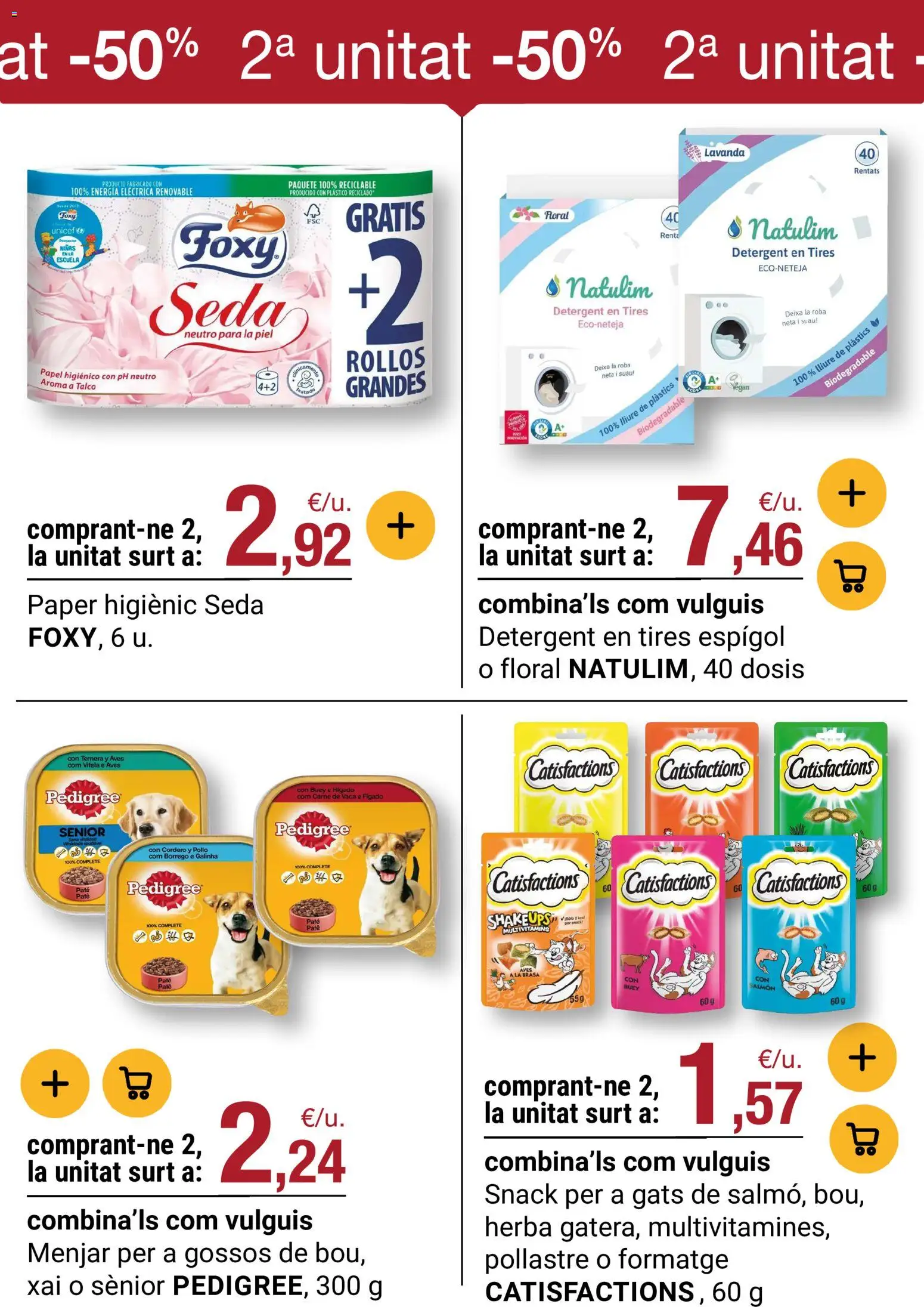 Bonpreu folleto │ válido desde el 19.05.2026 | Página: 50 | Productos: Papel higienico, Paté, Carne de vaca, Φίλτρο καφέ