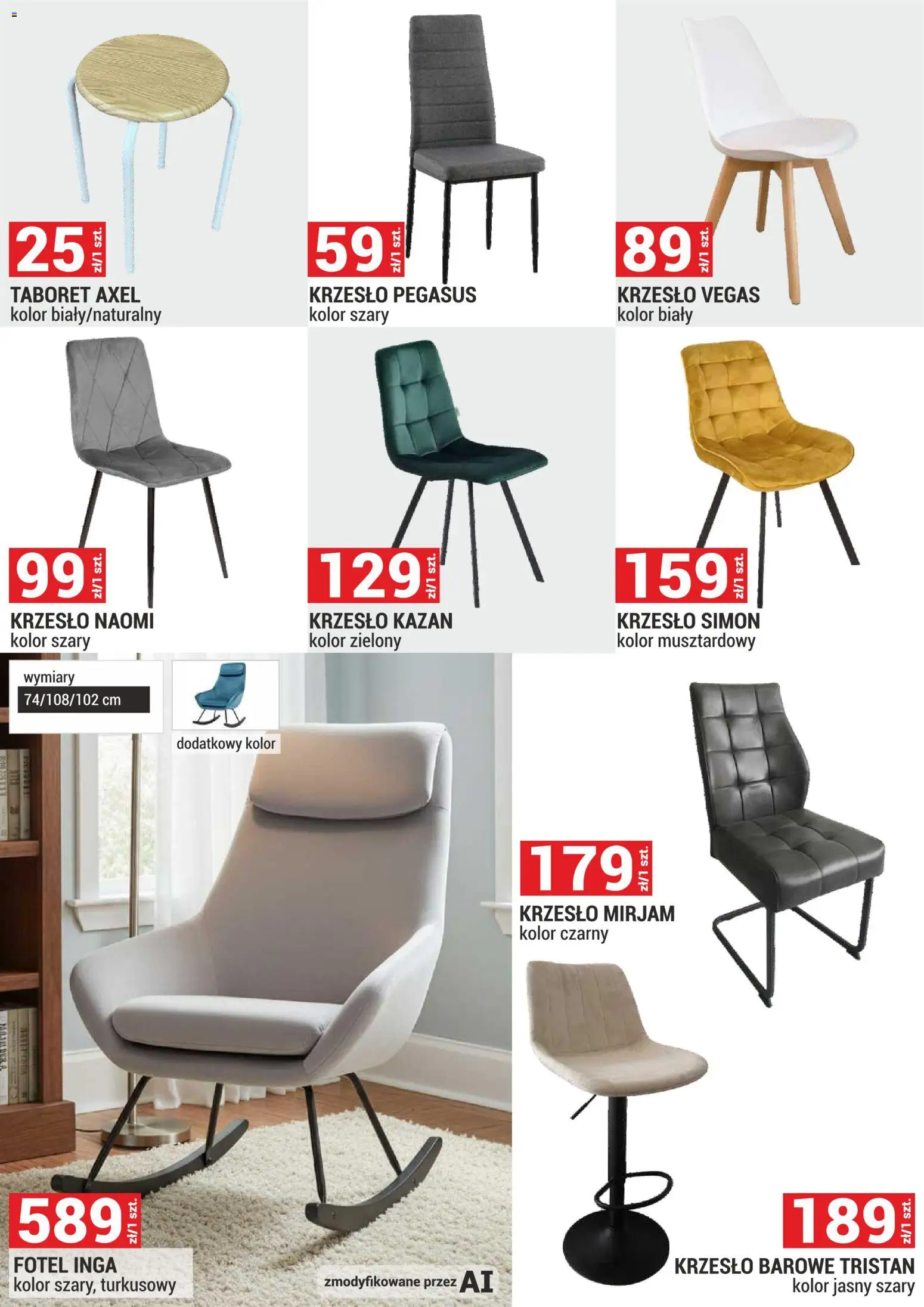 Merkury Market gazetka - Meble, Wypoczynki, Materace od 01.09.2026 | Strona: 32 | Produkty: Fotel, Krzesło