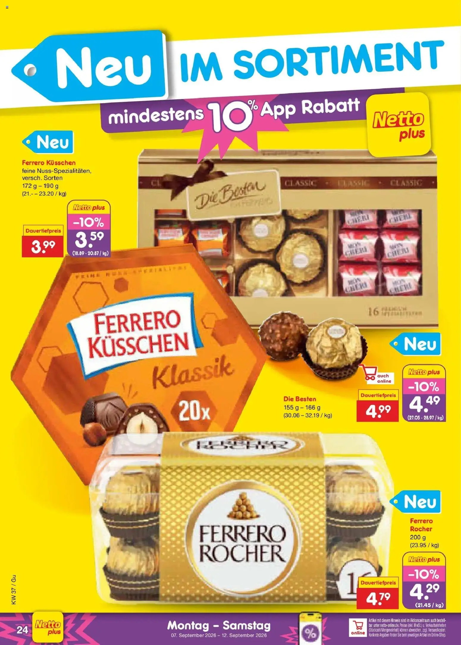 Netto Marken-Discount Prospekt Machern – gültig ab 07.09.2026 | Seite: 32 | Produkte: Ferrero rocher