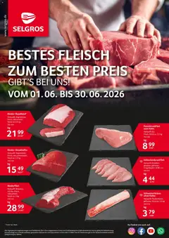 Selgros Fleisch ab 01.06.2026 gültig