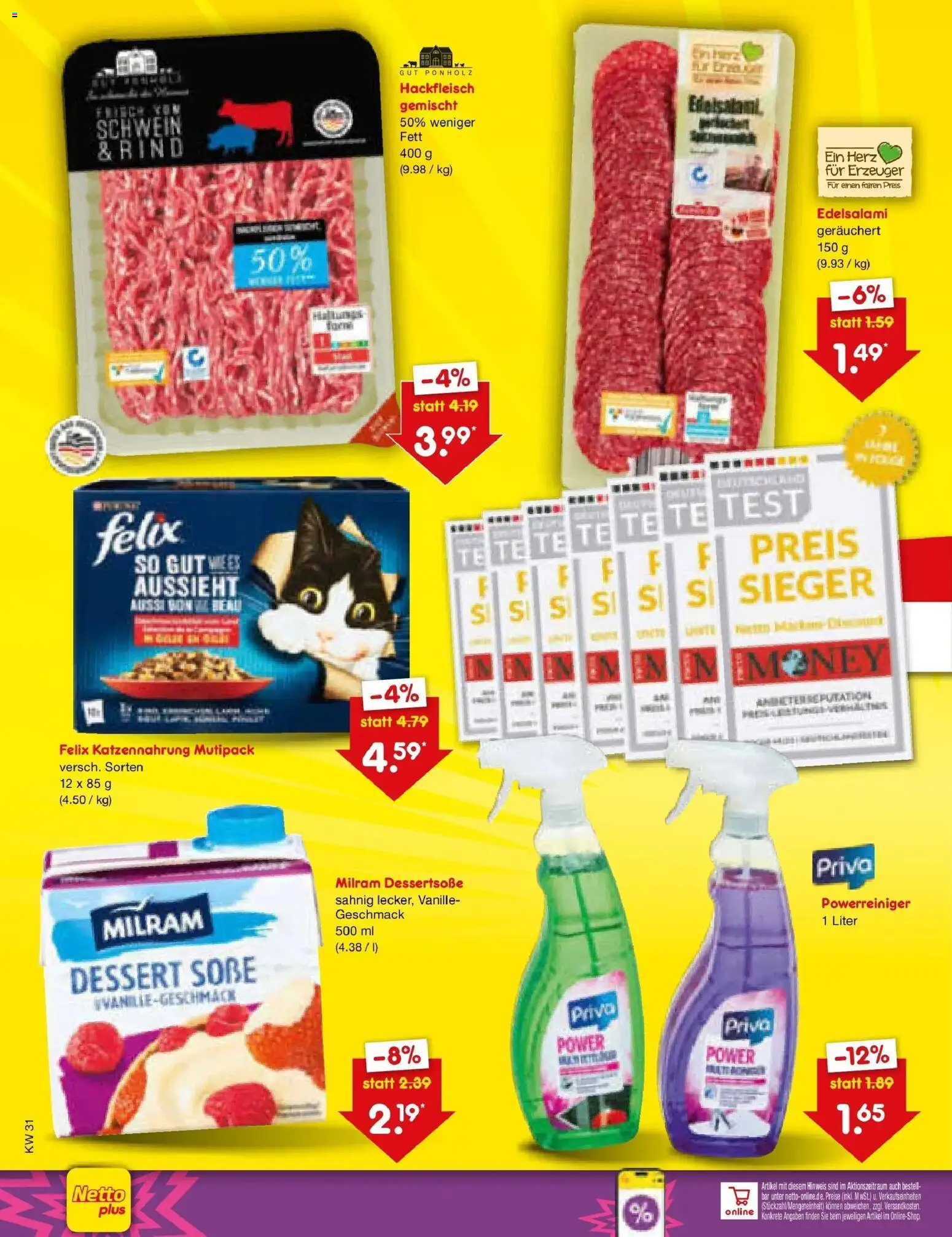 Netto Marken-Discount Prospekt Bochum – gültig ab 27.07.2026 | Seite: 36 | Produkte: Milram, Hackfleisch
