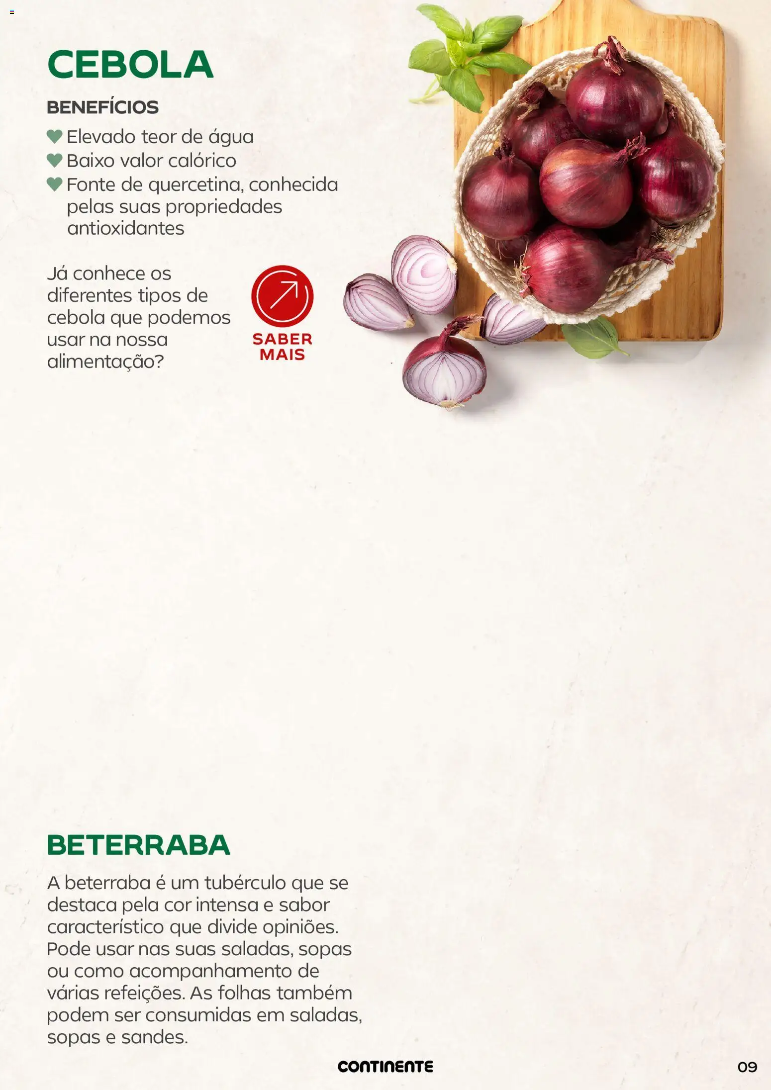 Continente - Frescos Frescura do Verão │ válido de 16.06.2026 | Página: 9 | Produtos: Agua, Beterraba, Cebola