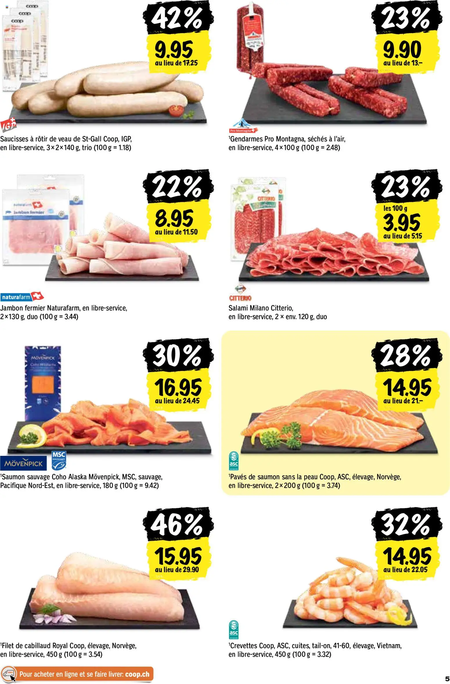 Coop aktionen FR – gültig ab 01.10.2026 | Seite: 5 | Produkte: Salami
