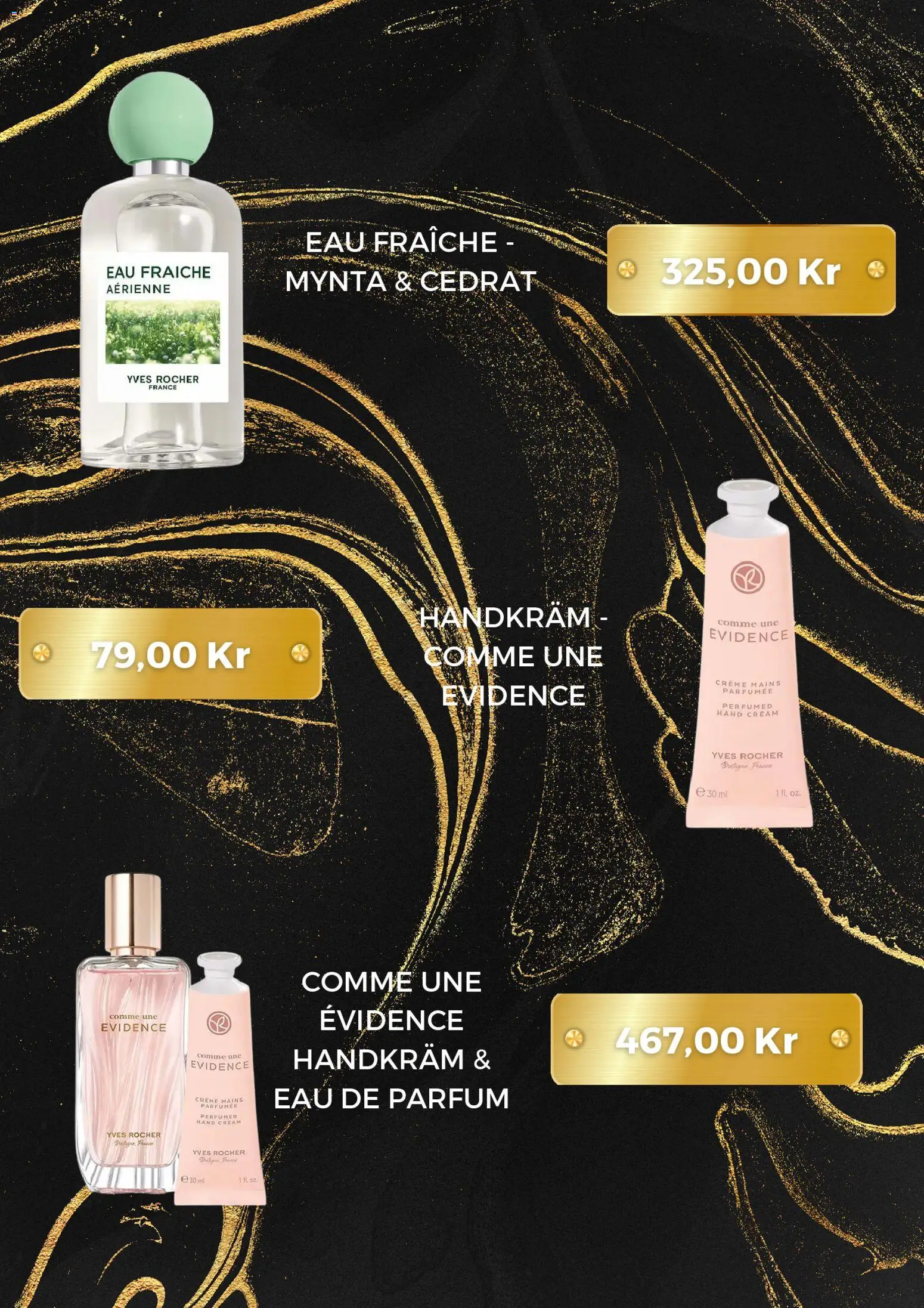 Yves Rocher reklamblad aktuell från 01.05.2026 | Sida: 4 | Produkter: Handkräm, Set, Mynta