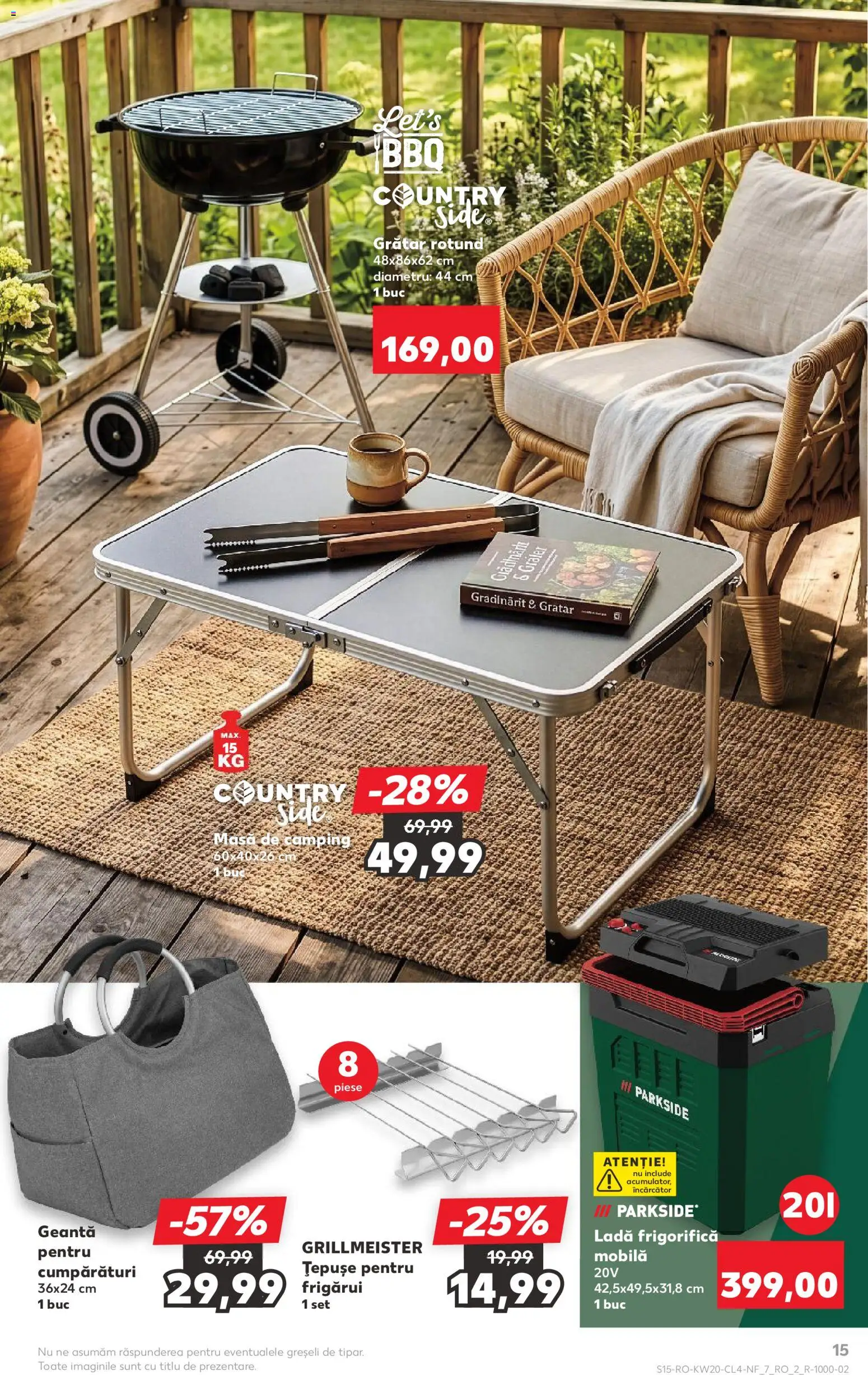Noul catalog Kaufland – valabil de la 13.05.2026 | Pagină: 15 | Produse: Încărcător, Geantă, Grătar, Ladă frigorifică