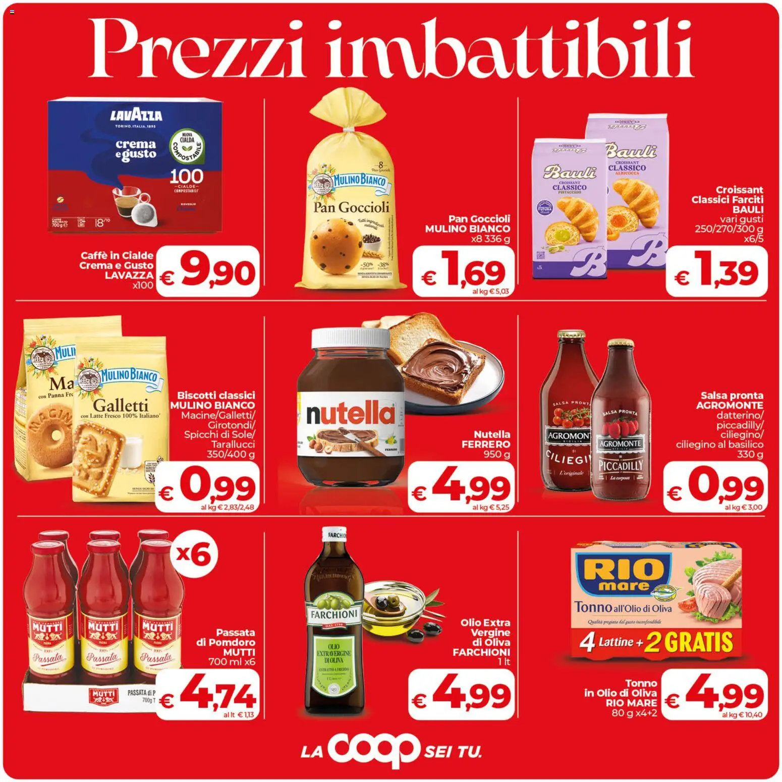 Volantino COOP del 30/07/2026 | Pagina: 5 | Prodotti: Caffè, Panna, Mutti passata, Mutti