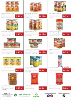 Preview of Istanbul Supermarket offers valid from 20 Aug, 2026 | Page: 11 | Products: Corn, Mushrooms, Tuna, Beans