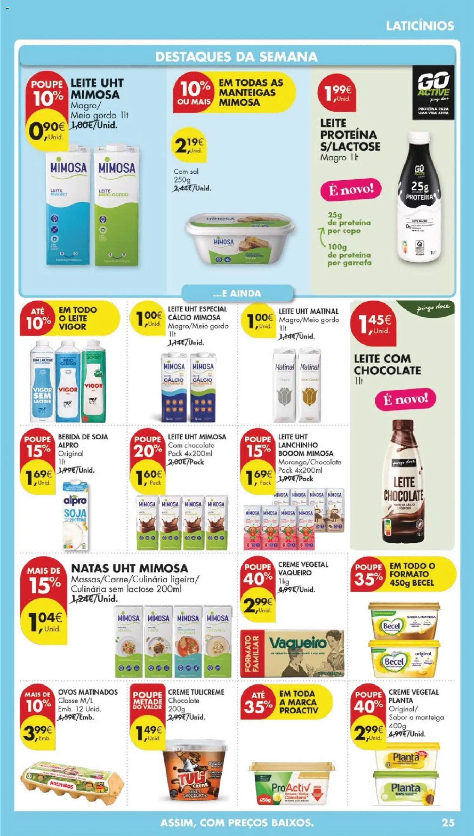 Pingo Doce folheto │ válido de 21.04.2026 | Página: 27 | Produtos: Cálcio, Ovos, Chocolate, Bebida