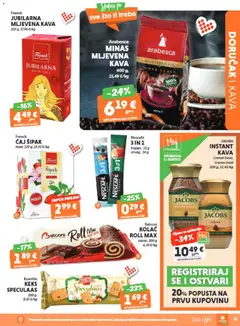 Studenac Katalog - Pregled kataloga iz trgovine Studenac, vrijedi od 13.05.2026 | Stranica: 21 | Proizvodi: Mljevena kava, Kava, Arabesca, Keks