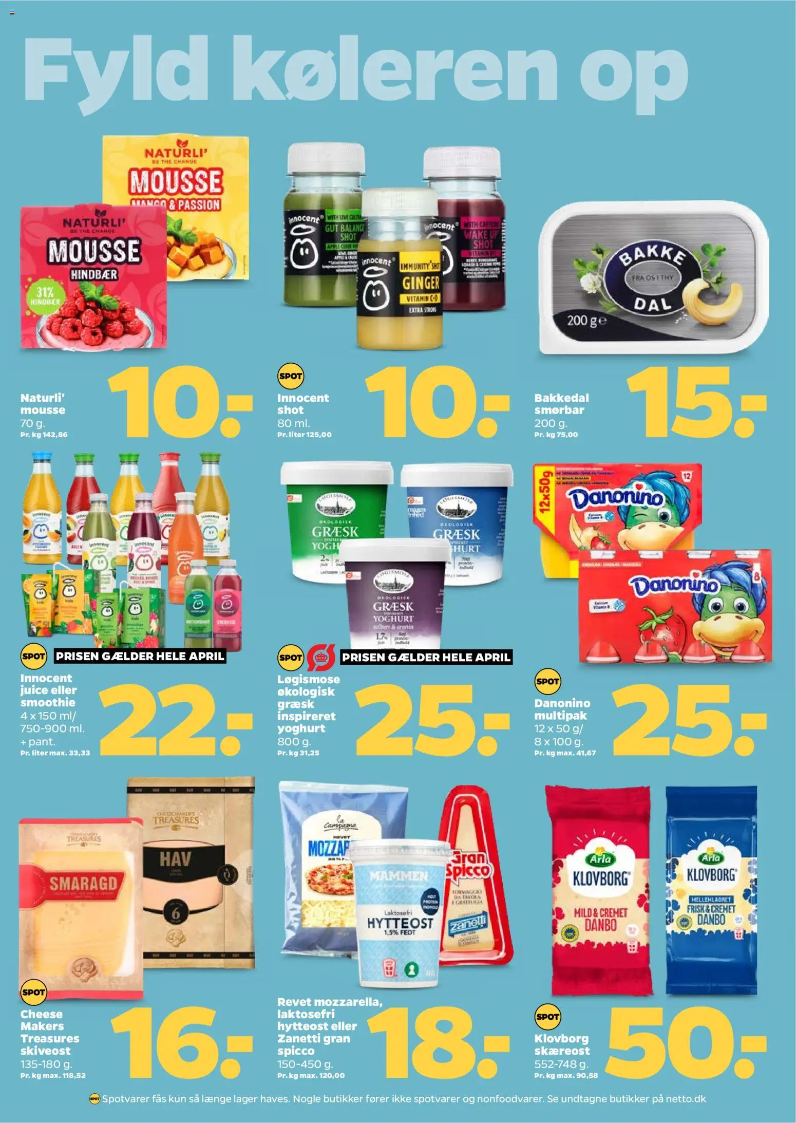 Netto tilbudsavis – gyldig fra 18.04.2026 | Side: 15 | Produkter: Mango, Hytteost, Skiveost, Smoothie