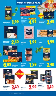 Napolitaanse stijl pizza, 398-418 g - Voorbeeld van een folder van Lidl, geldig van 01.06.2026 | Pagina: 27 | Producten: Pizza, Olijfolie, Tortazsele