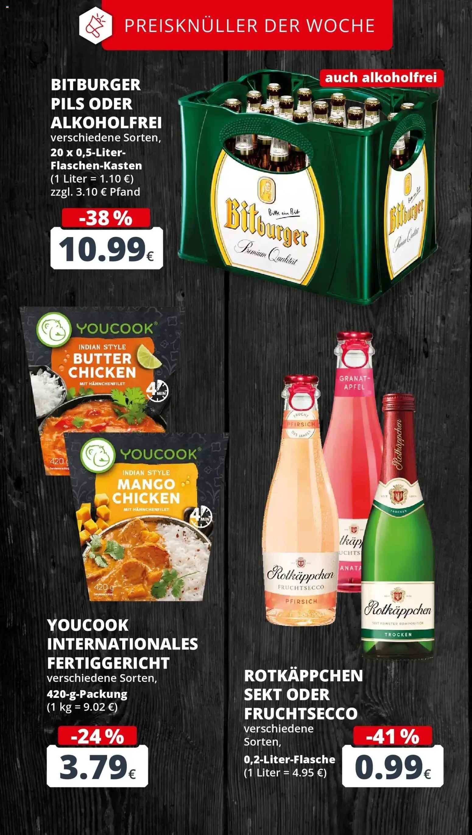 REWE Prospekt ab 19.10.2026 zum Blättern » Angebote | Seite: 4 | Produkte: Pils, Mango, Pfirsich, Rotkäppchen