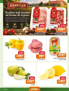 Gomex katalog - pregled Gomex kataloga - važi od 15.10.2026 | Strana: 3 | Proizvode: Pakovanje, Meso, Limun, Paprika babura