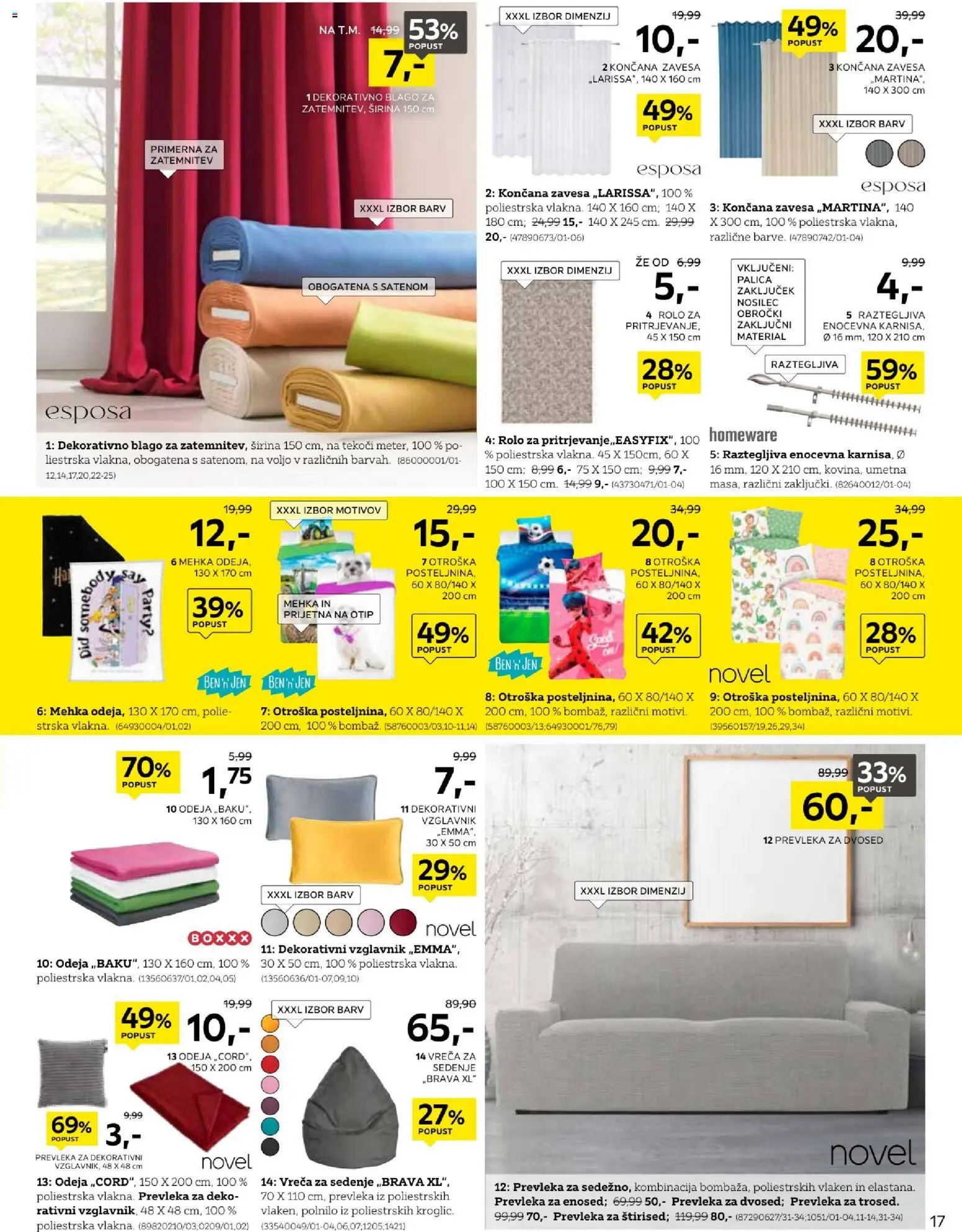Novi XXXL Lesnina katalog ponudbe – veljaven od 29.06.2026 | Stran: 17