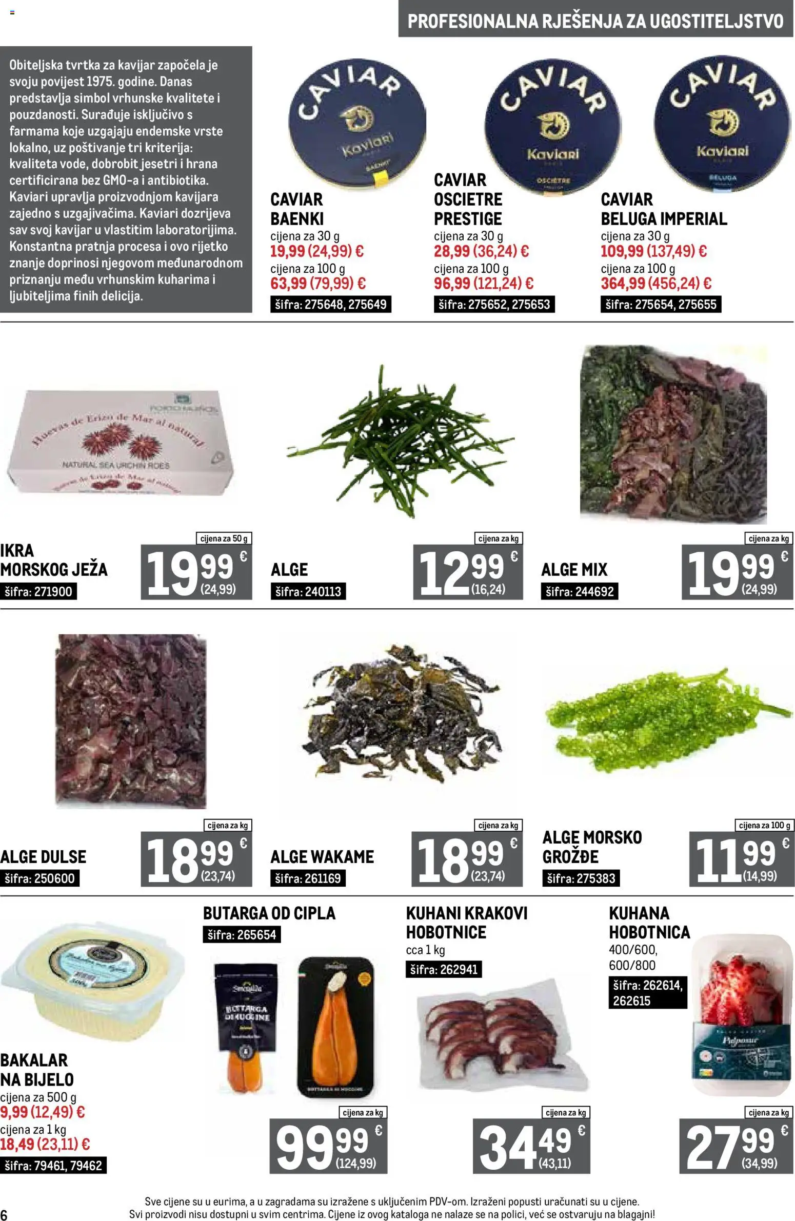 Metro katalog | vrijedi od 01.07.2026 | Stranica: 6 | Proizvodi: Hobotnica, Grožđe, Bakalar