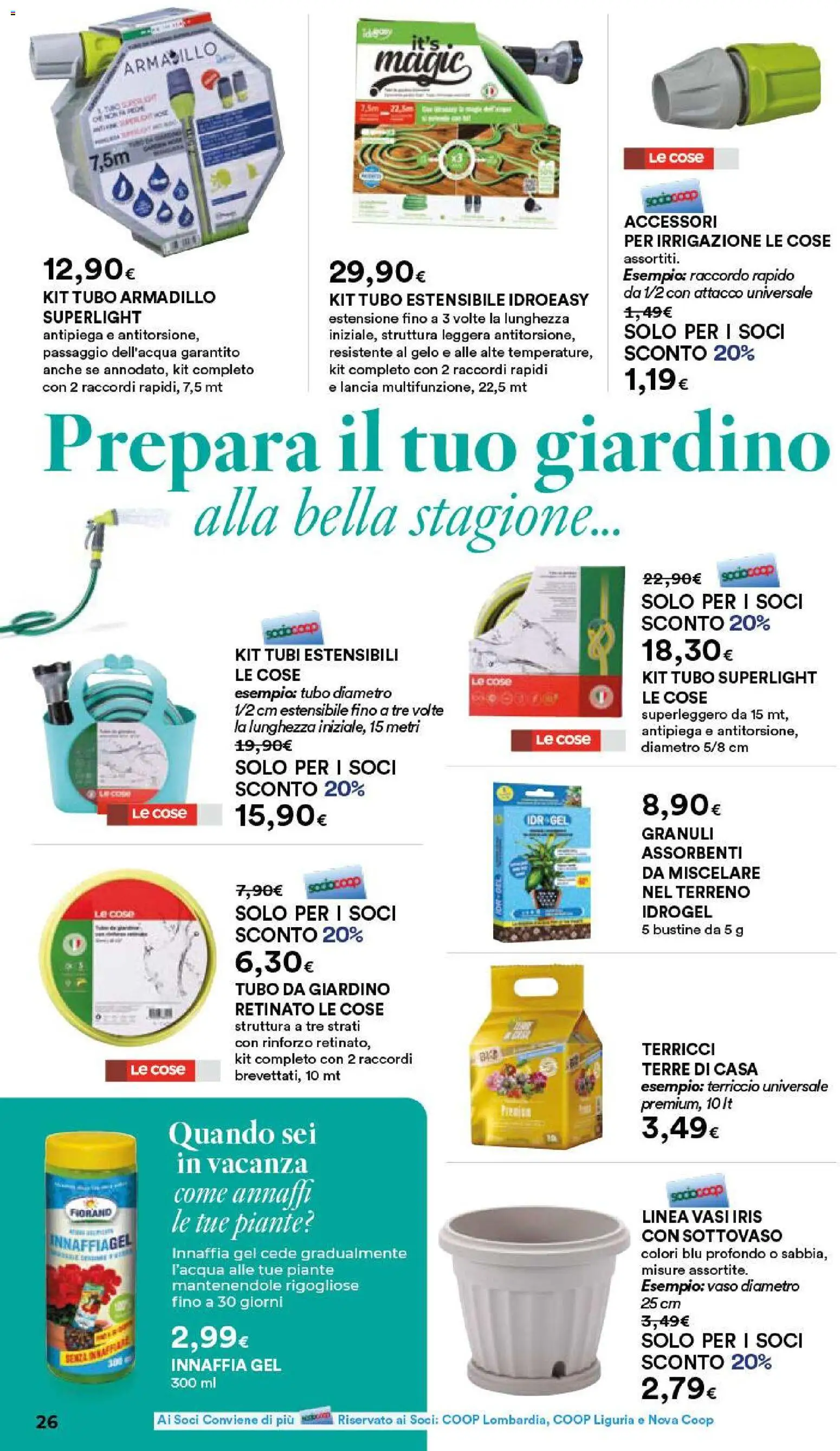 Volantino Ipercoop del 07.05.2026 | Pagina: 26 | Prodotti: Tubo, Terriccio, Vaso