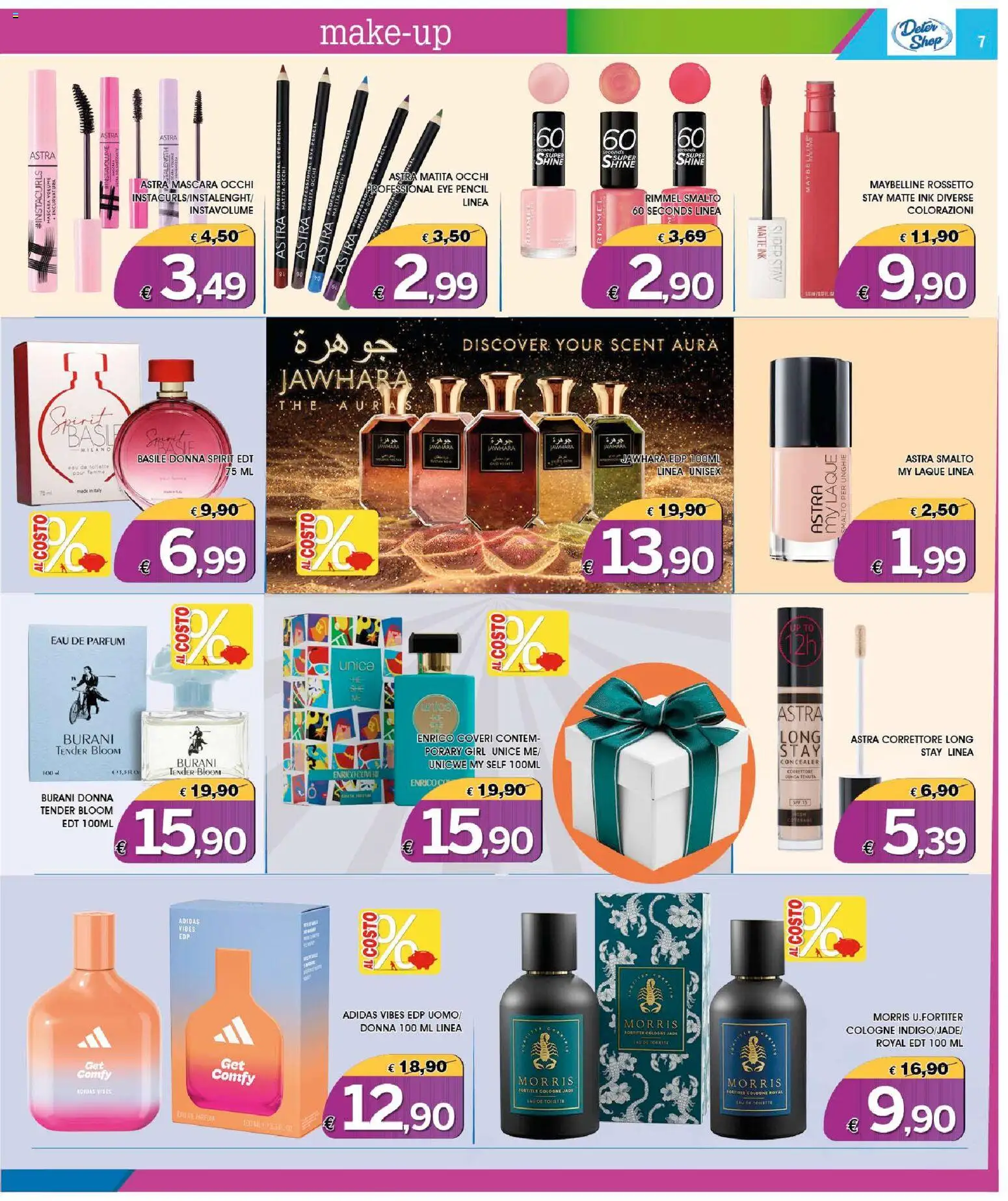 Volantino Deter Shop del 01.06.2026 | Pagina: 7 | Prodotti: Mascara, Rossetto, Smalto per unghie, Correttore