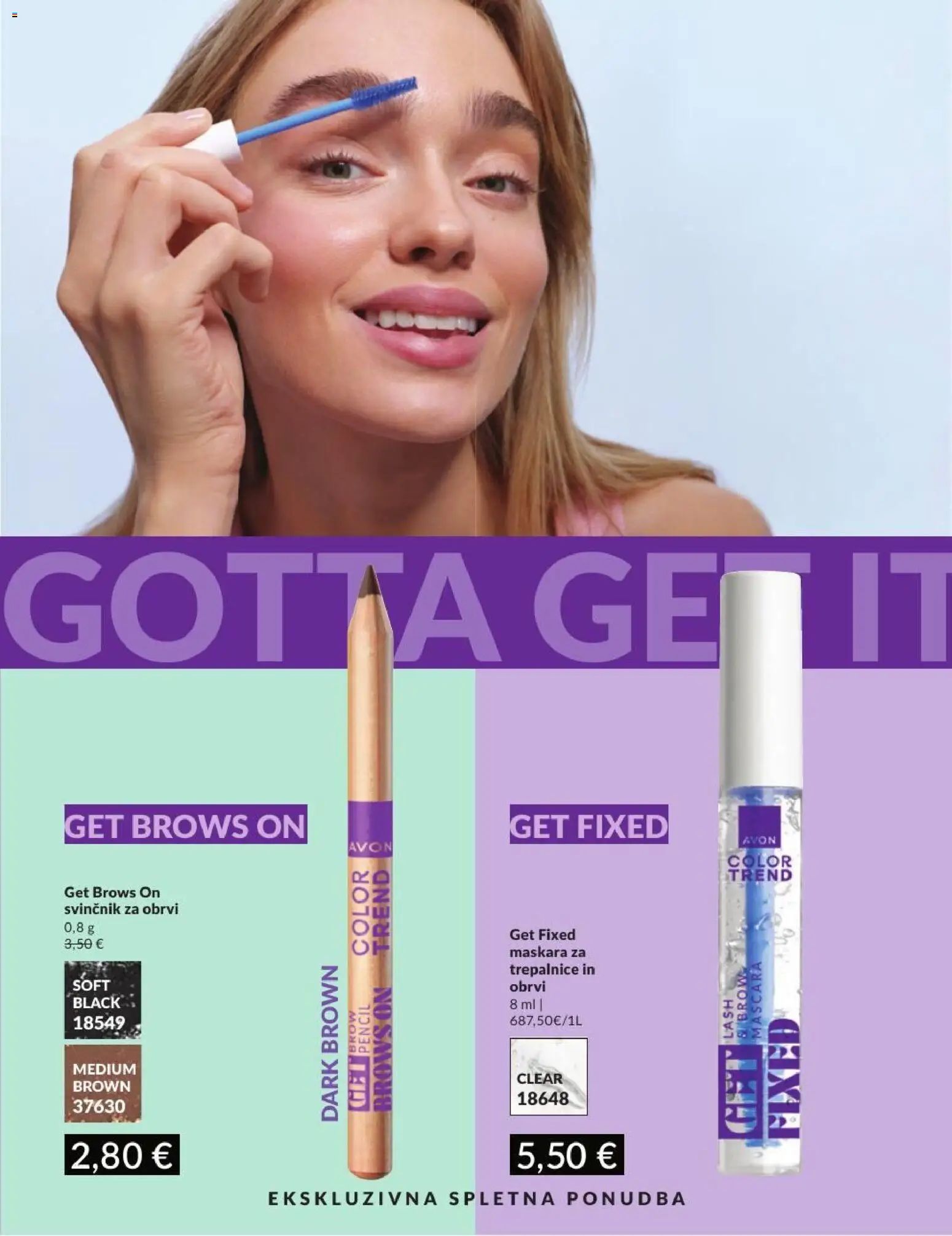 Novi Avon katalog ponudbe – veljaven od 30.06.2026 | Stran: 185 | Izdelki: Maskara, Svinčnik