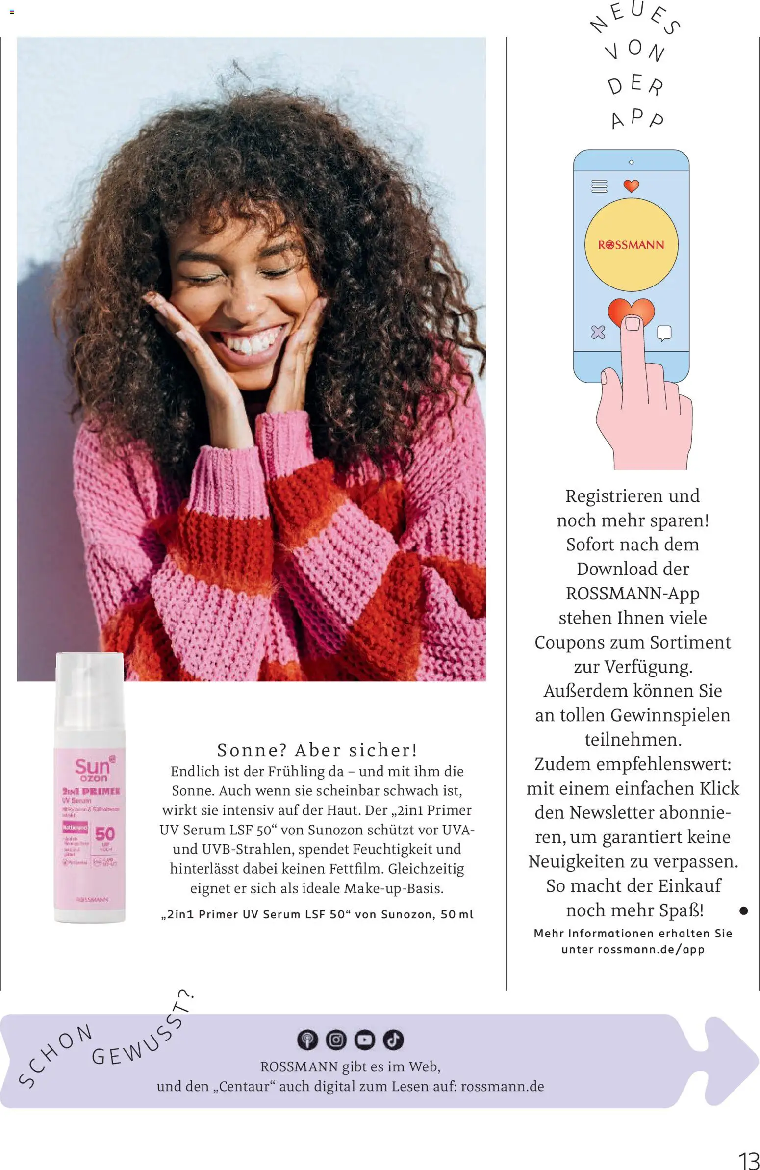 Rossmann Centaur – gültig ab 01.04.2026 | Seite: 13 | Produkte: Serum, Primer