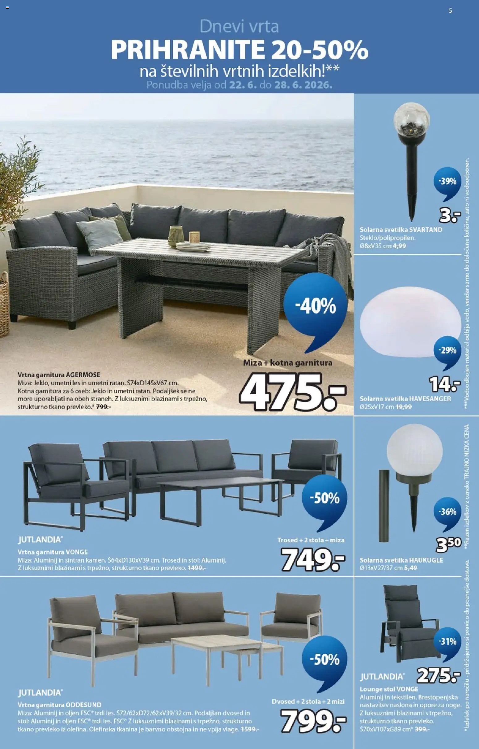 Novi JYSK katalog ponudbe – veljaven od 22.06.2026 | Stran: 5