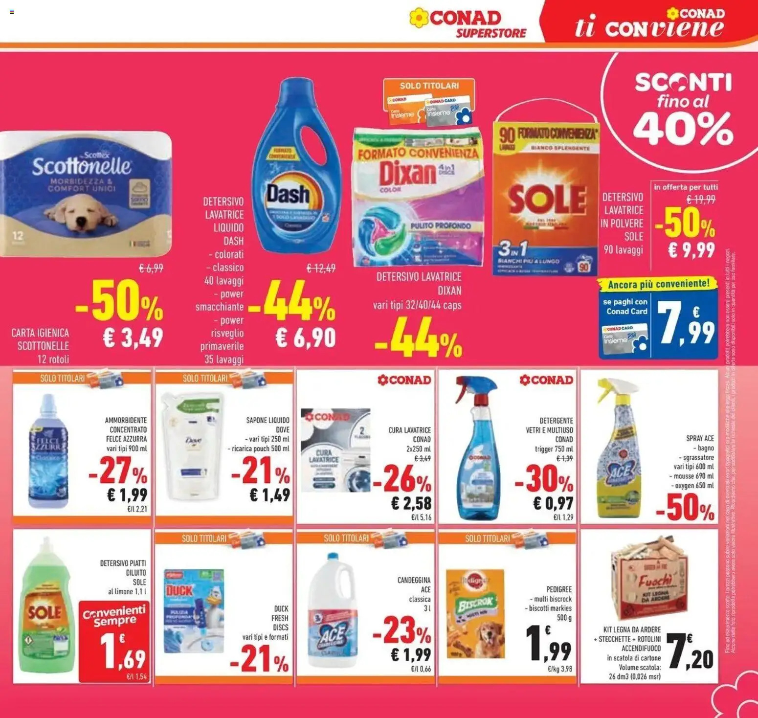 Anteprima volantino Conad dal 21/10/2026 prossima settimana | Pagina: 43 | Prodotti: Carta igienica, Detergente, Limone, Bagno