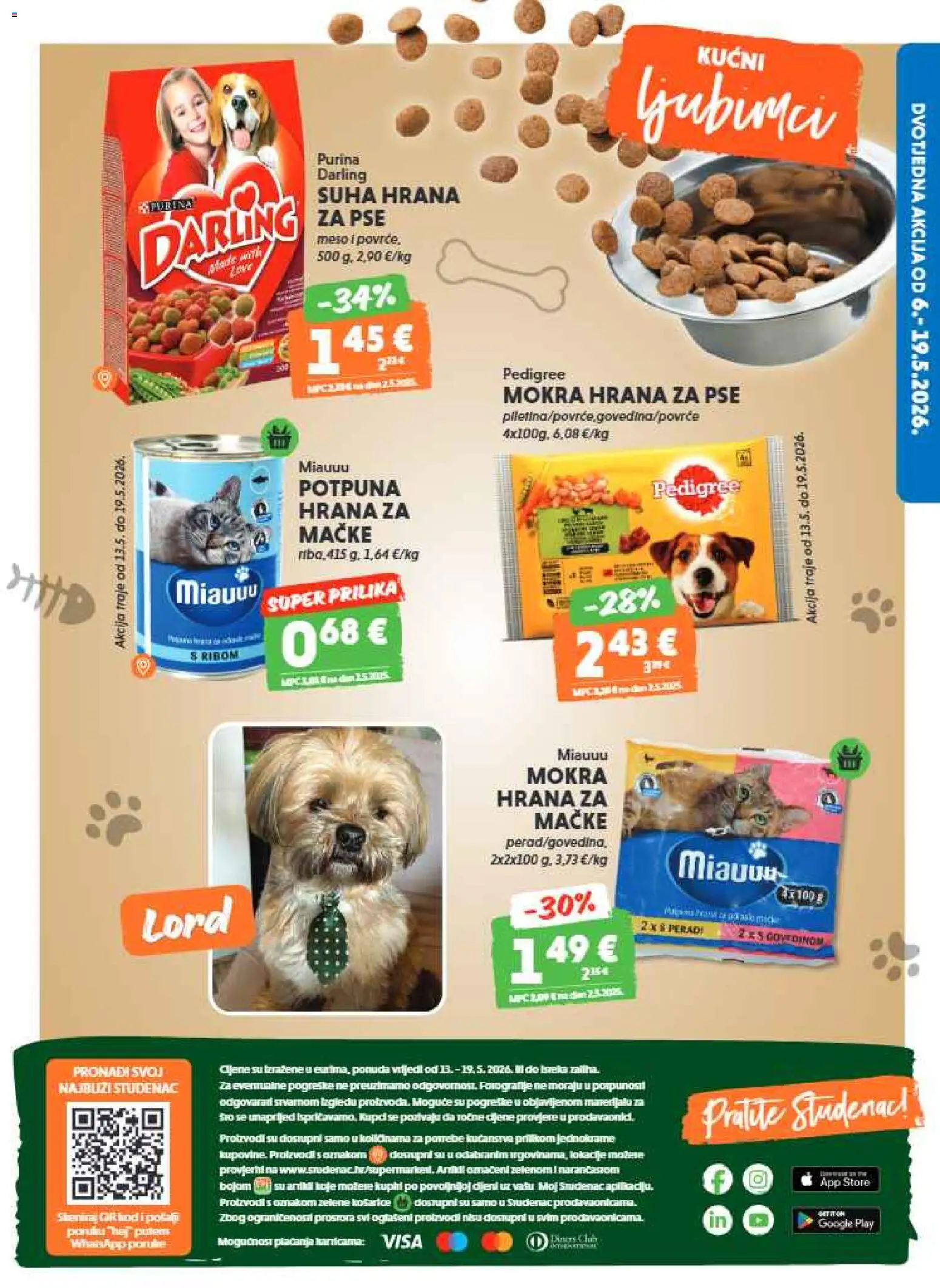 Studenac katalog | vrijedi od 13.05.2026 | Stranica: 35 | Proizvodi: Meso, Hrana za pse, Hrana za mačke, Suha hrana za pse