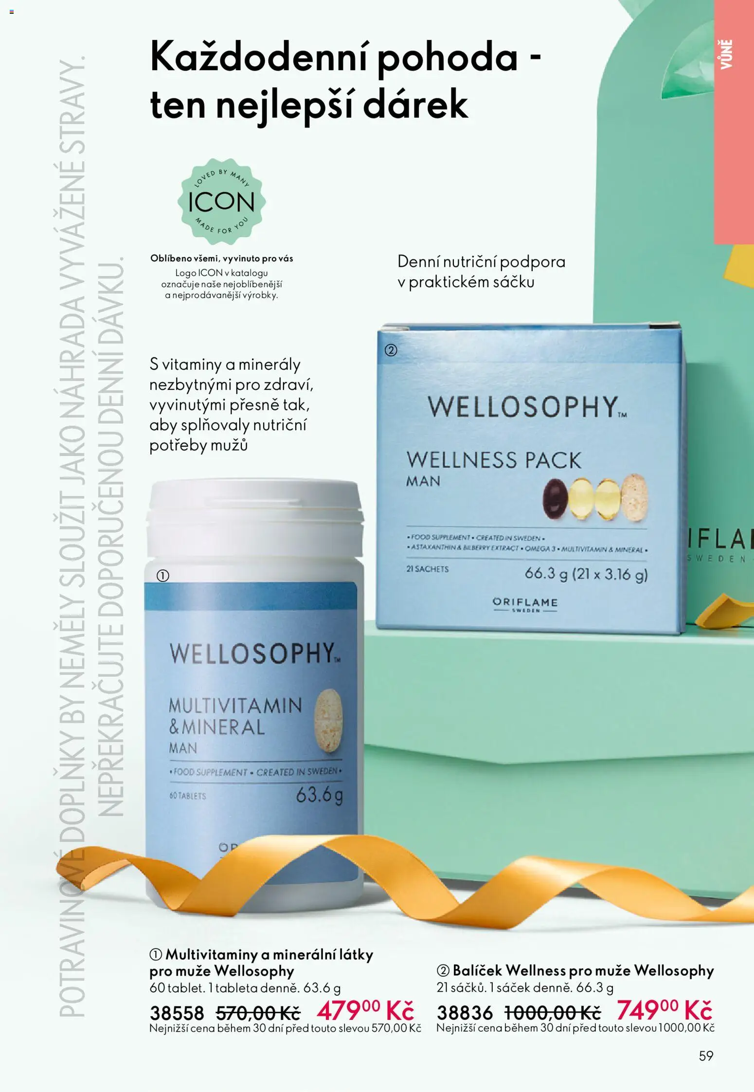 Oriflame katalog č. 08/2026 od 27.05.2026 | Strana: 59 | Produkty: Minerály, Vitamíny, Sáček