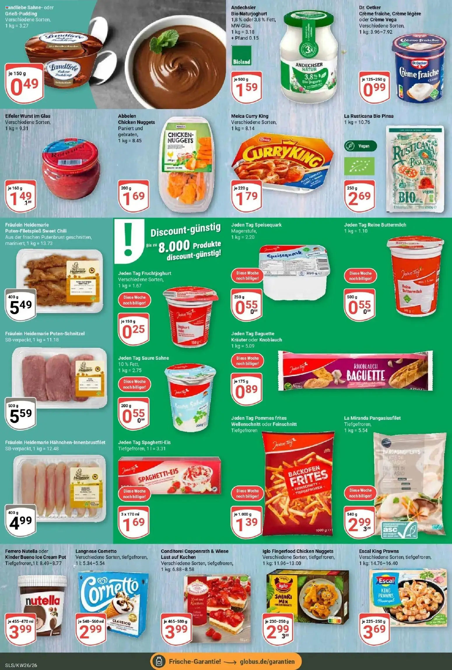 Globus Prospekt Saarlouis – gültig ab 21.06.2026 | Seite: 14 | Produkte: Kinder bueno, Fruchtjoghurt, Nutella, Sahne