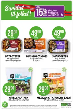 Forhåndsvisning av TOMATER, 300 g, Juanitas, Gartner, pr. kg 166,33 gyldig fra 11.05.2026 | Side: 13
