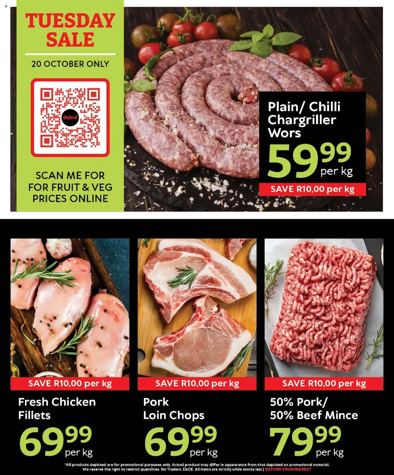 New Oxford Freshmarket catalogue – valid from 20/10/2026 | Page: 3 | Products: Chicken, Pork, Beef, Fruit